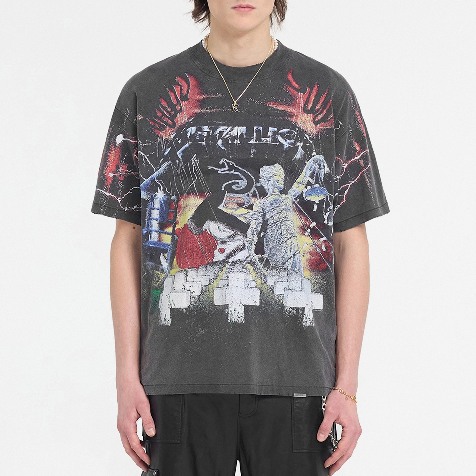 REPRESENT x Metallica Master Of Puppets Cotton-Blend T-Shirt - M