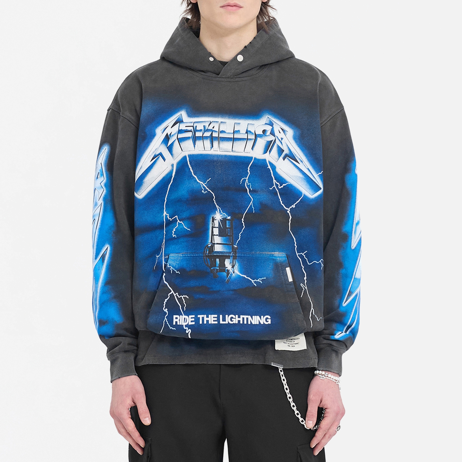 REPRESENT x Metallica Ride the Lightning Cotton-Jersey Hoodie - S