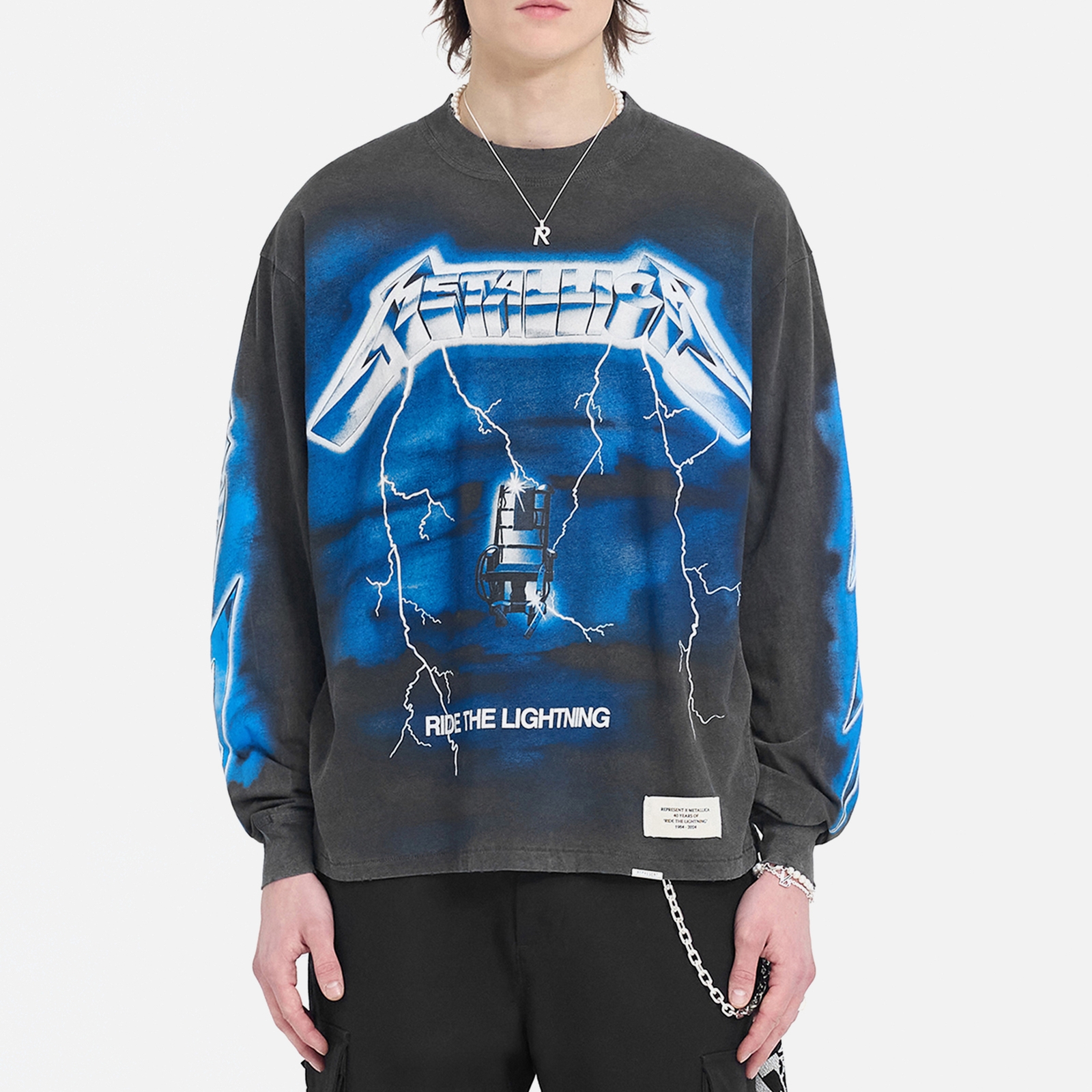 REPRESENT x Metallica Ride The Lightning Cotton-Blend T-Shirt - S