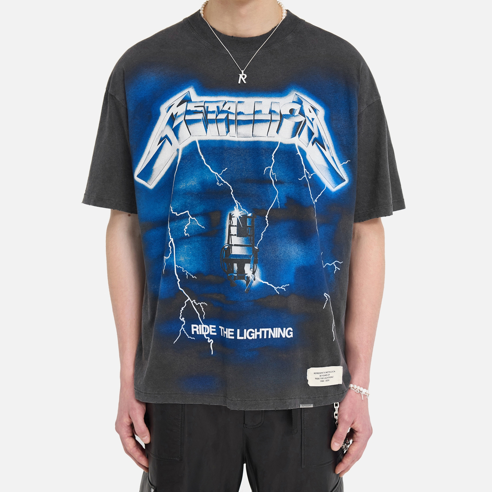 REPRESENT x Metallica Ride The Lightning Cotton-Blend T-Shirt - XL