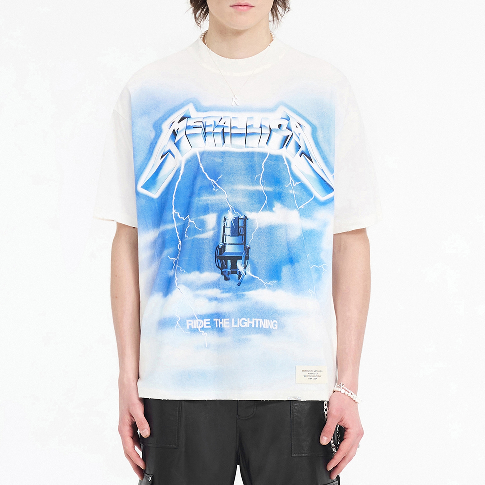 REPRESENT x Metallica Ride The Lightning Cotton-Blend T-Shirt - M