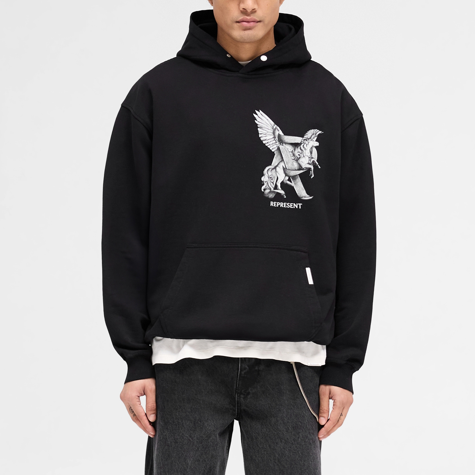 REPRESENT Elegance In Motion Cotton-Jersey Hoodie - M
