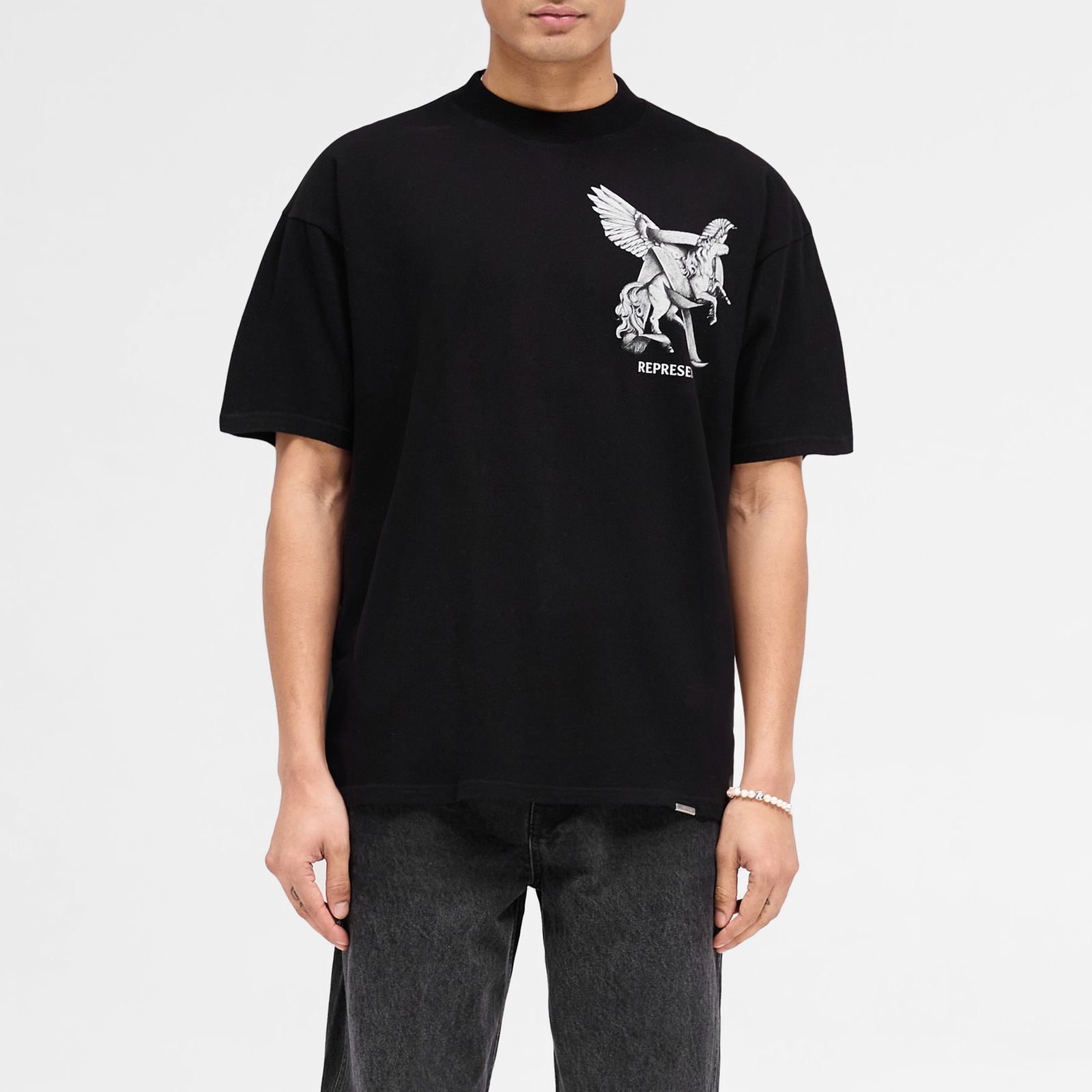 REPRESENT Men's Elegance In Motion T-Shirt - Jet Black - L