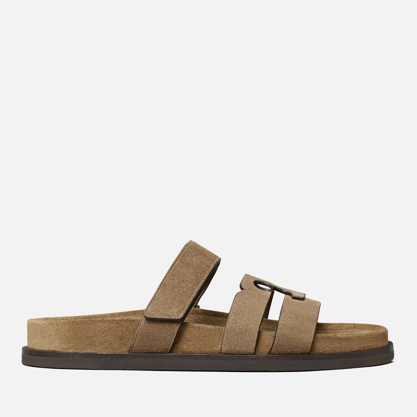 Tory Burch Women's Ines Sport T Suede Slide Sandals - UK 5