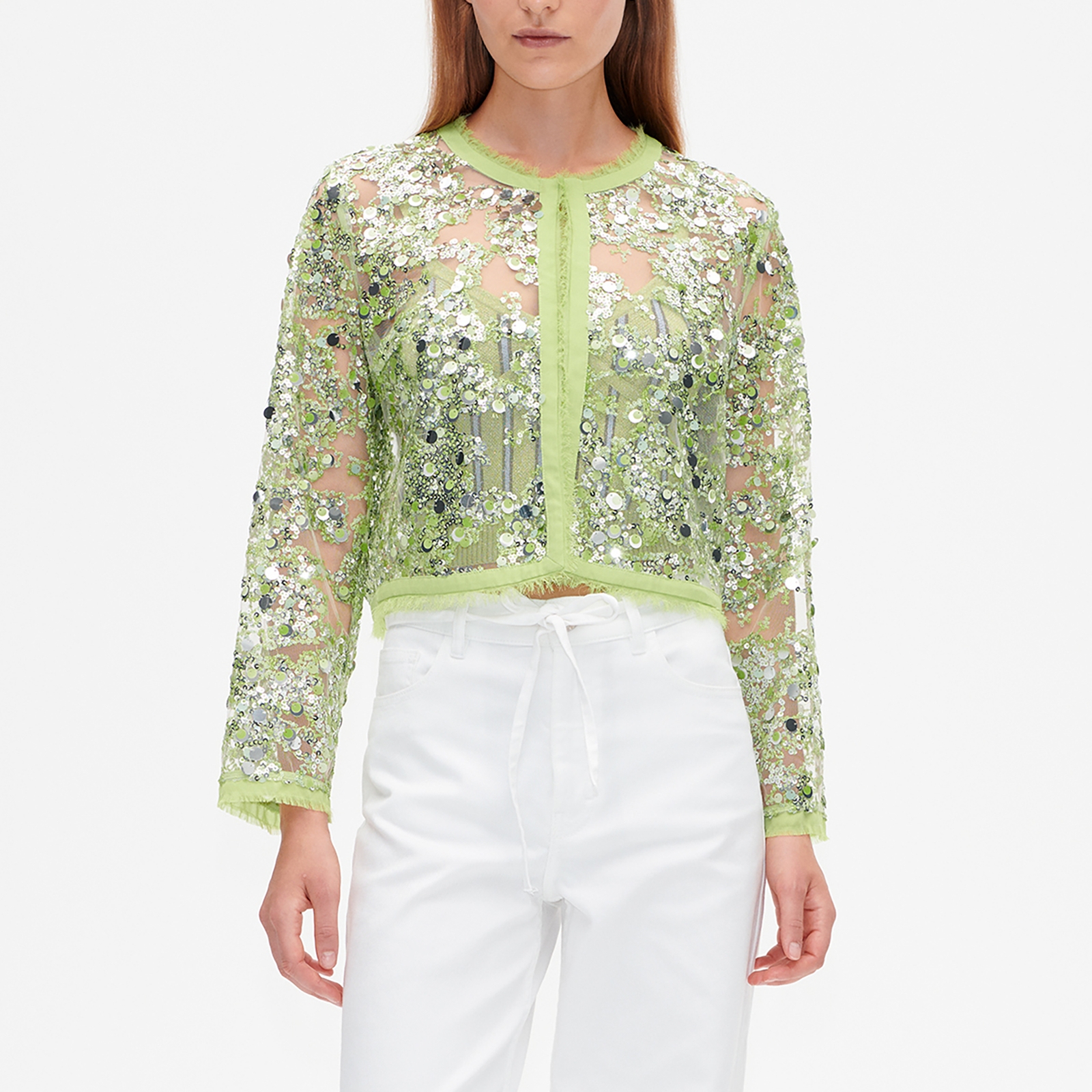 Baum und Pferdgarten Bethina Sequinned Mesh Cardigan - EU 38/UK 10