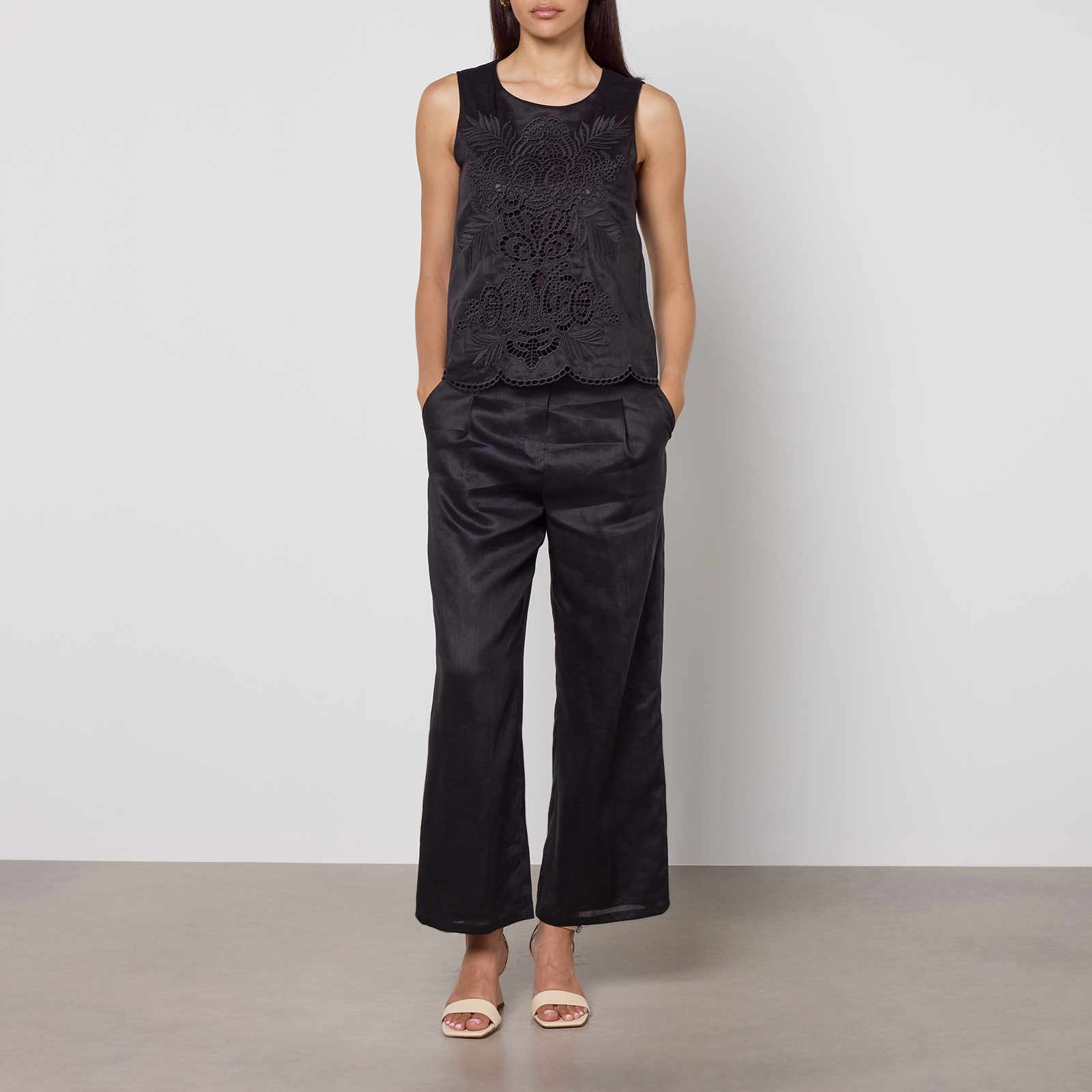 Max Mara Studio Women's Efeso Top - Black - UK 12