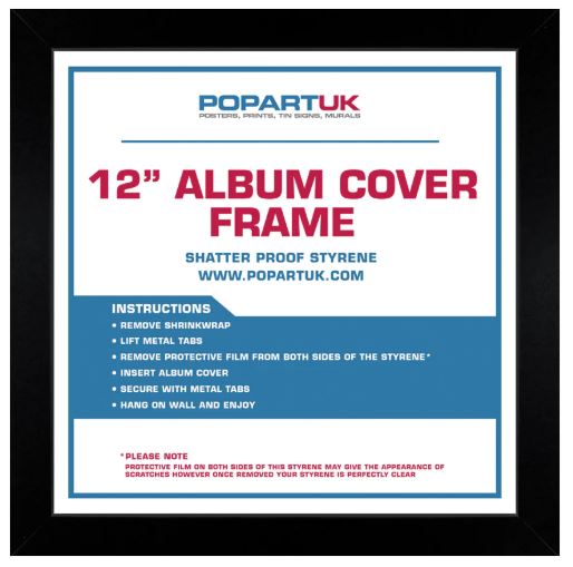 12  Record Cover Album - Black