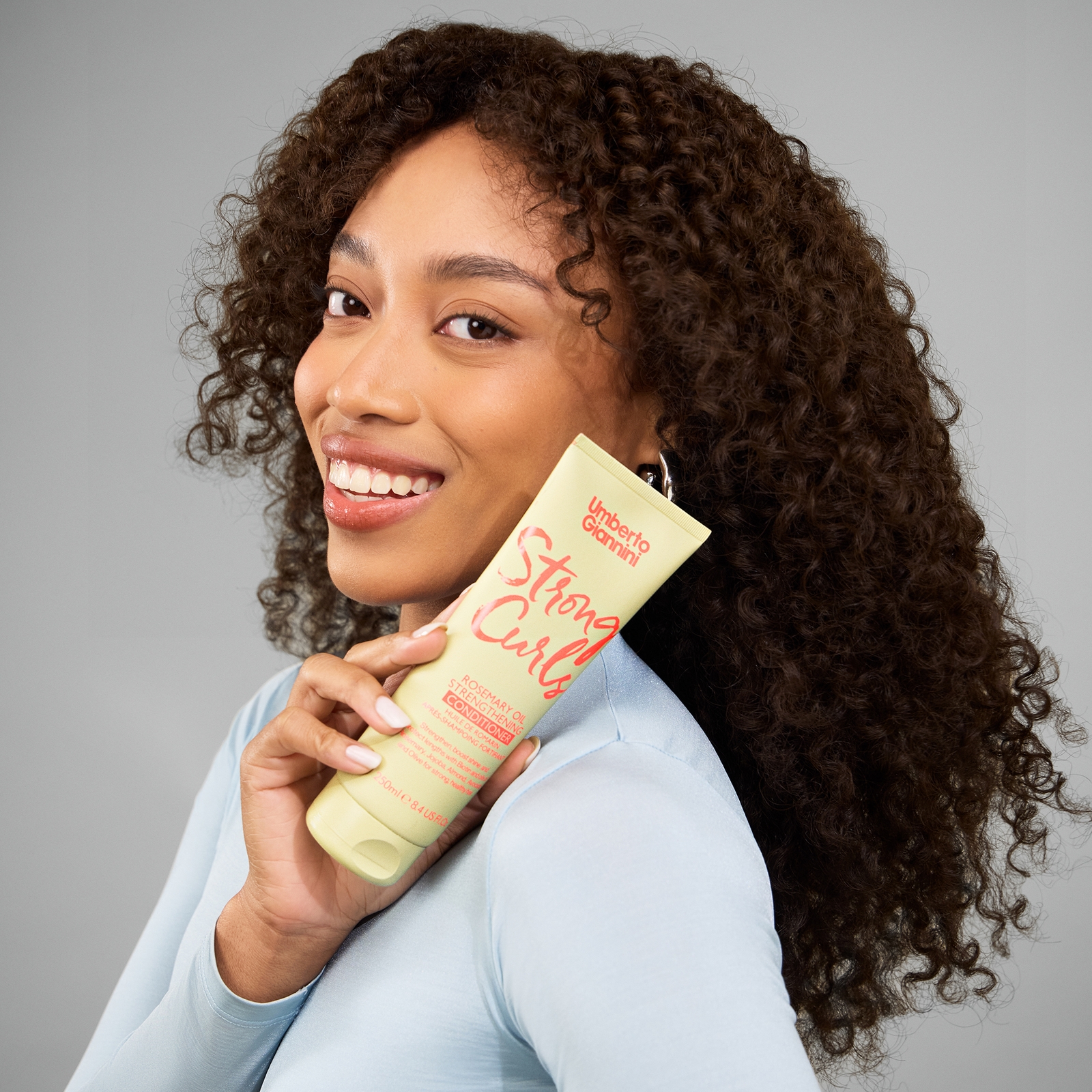 Thumbnail - Umberto Giannini Strong Curls Rosemary Oil Conditioner 250ml