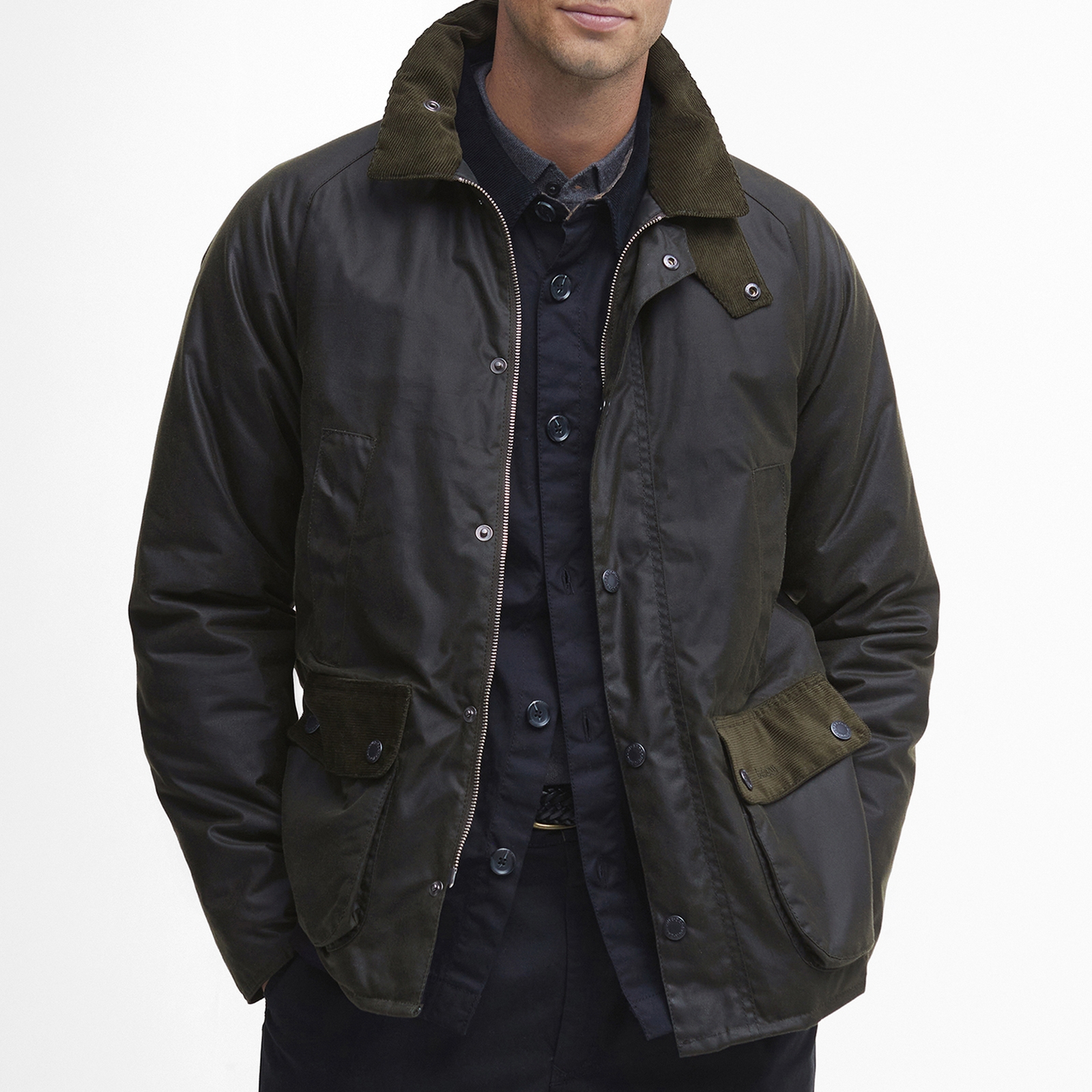 Barbour Cordale Waxed Cotton Jacket - L