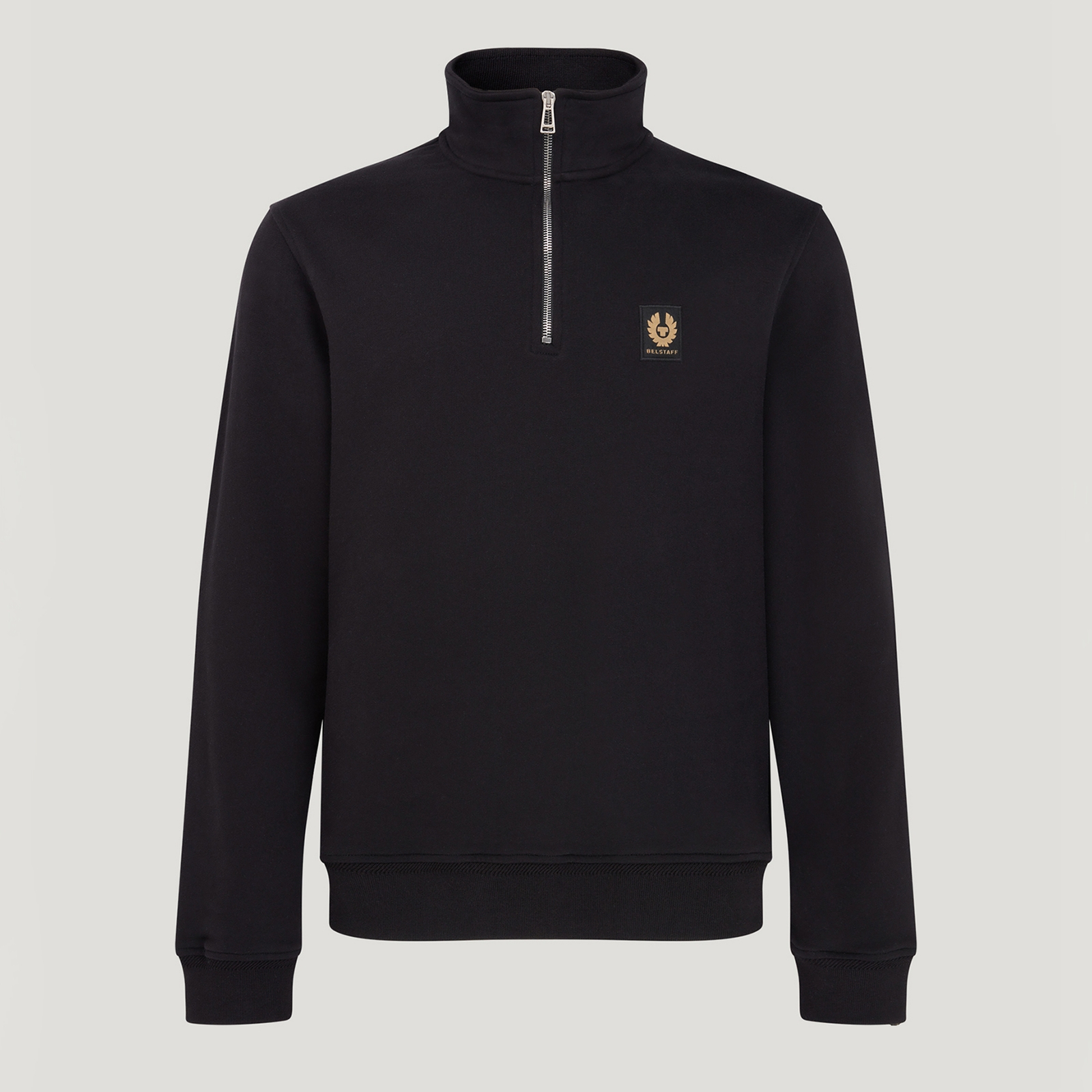 Belstaff Men's GUIDE QUARTER ZIP JUMPER - Black - XL