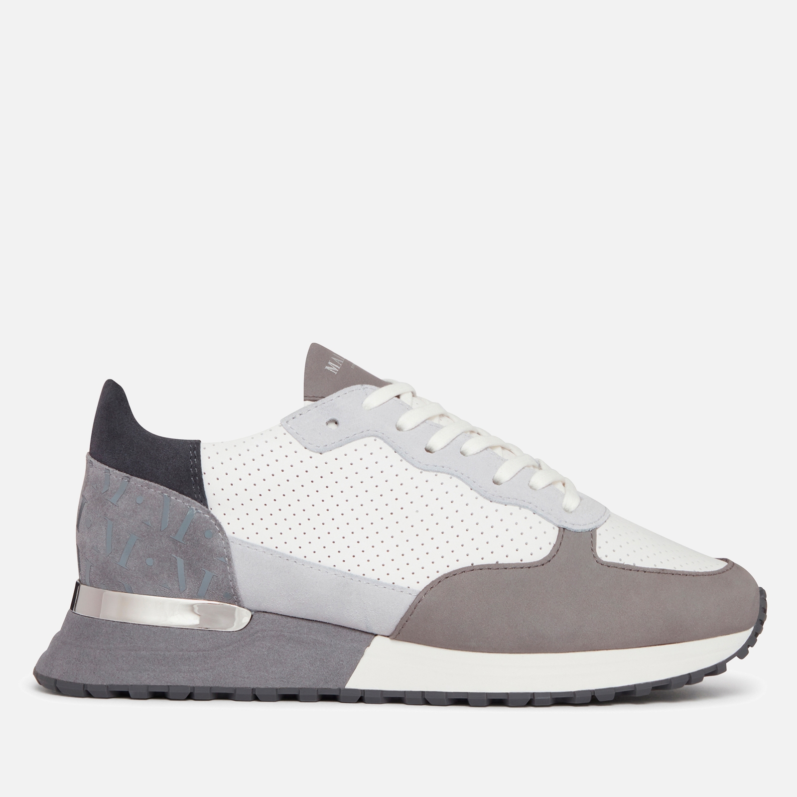 Mallet Men's Popham Perf Leather Nubuck Trainers - UK 7