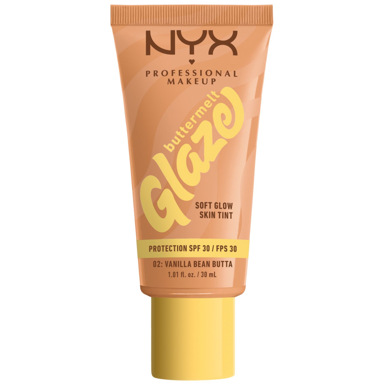 Image of NYX Professional Makeup Buttermelt Glaze Soft Glow Skin Tint + SPF/FPS 30 Foundation (Various Shades) - Vanilla051