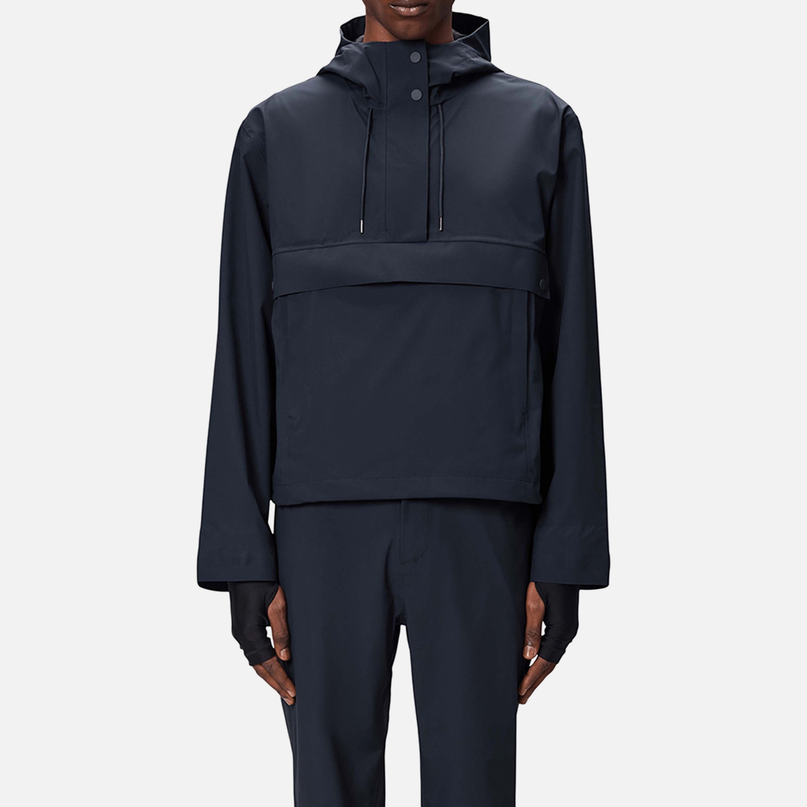 Rains Suva Hardshell Matte Shell Short Anorak - M