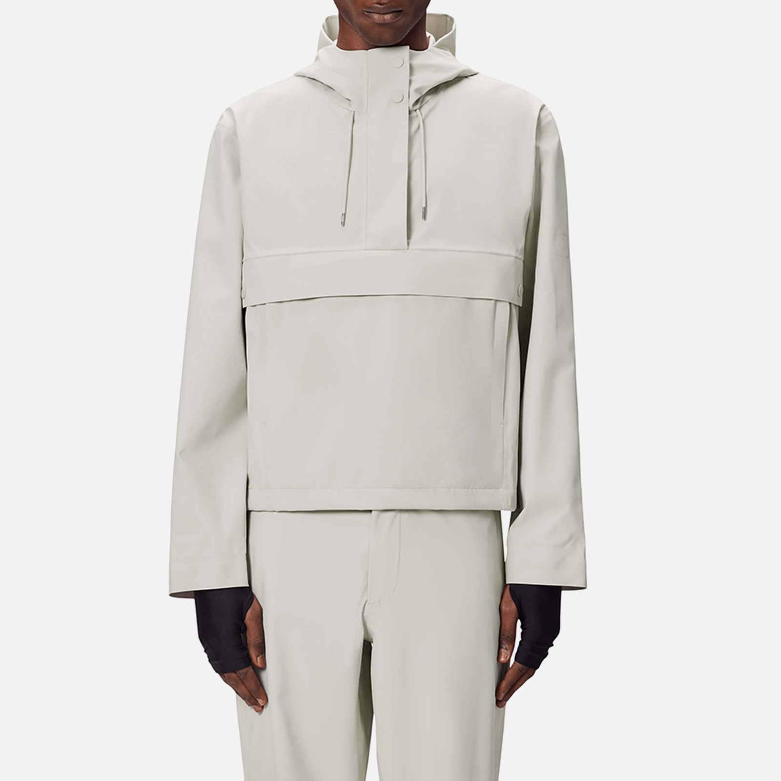 Rains Suva Hardshell Matte Shell Short Anorak - L