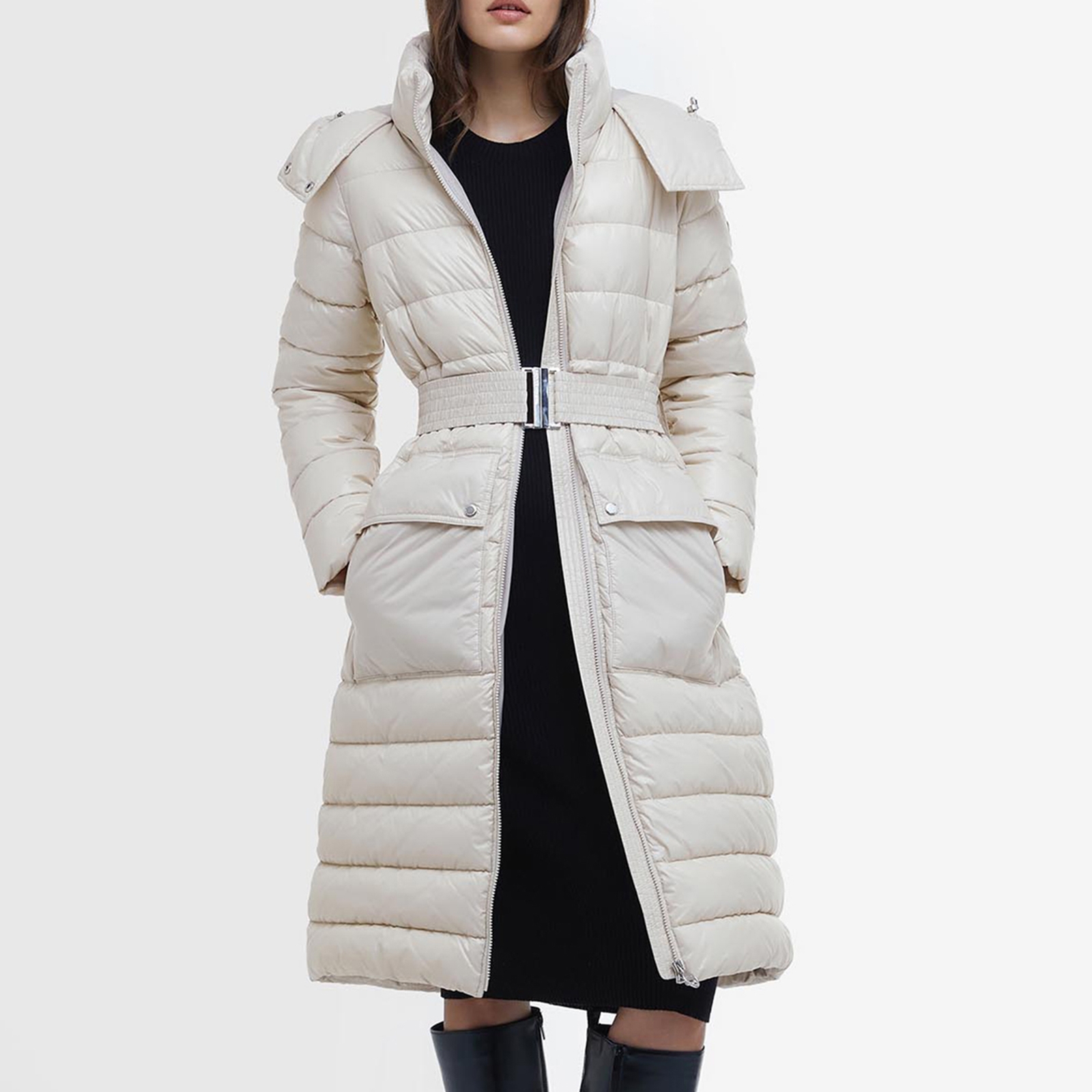 Barbour International Aisha Quilted Shell Jacket - UK 16