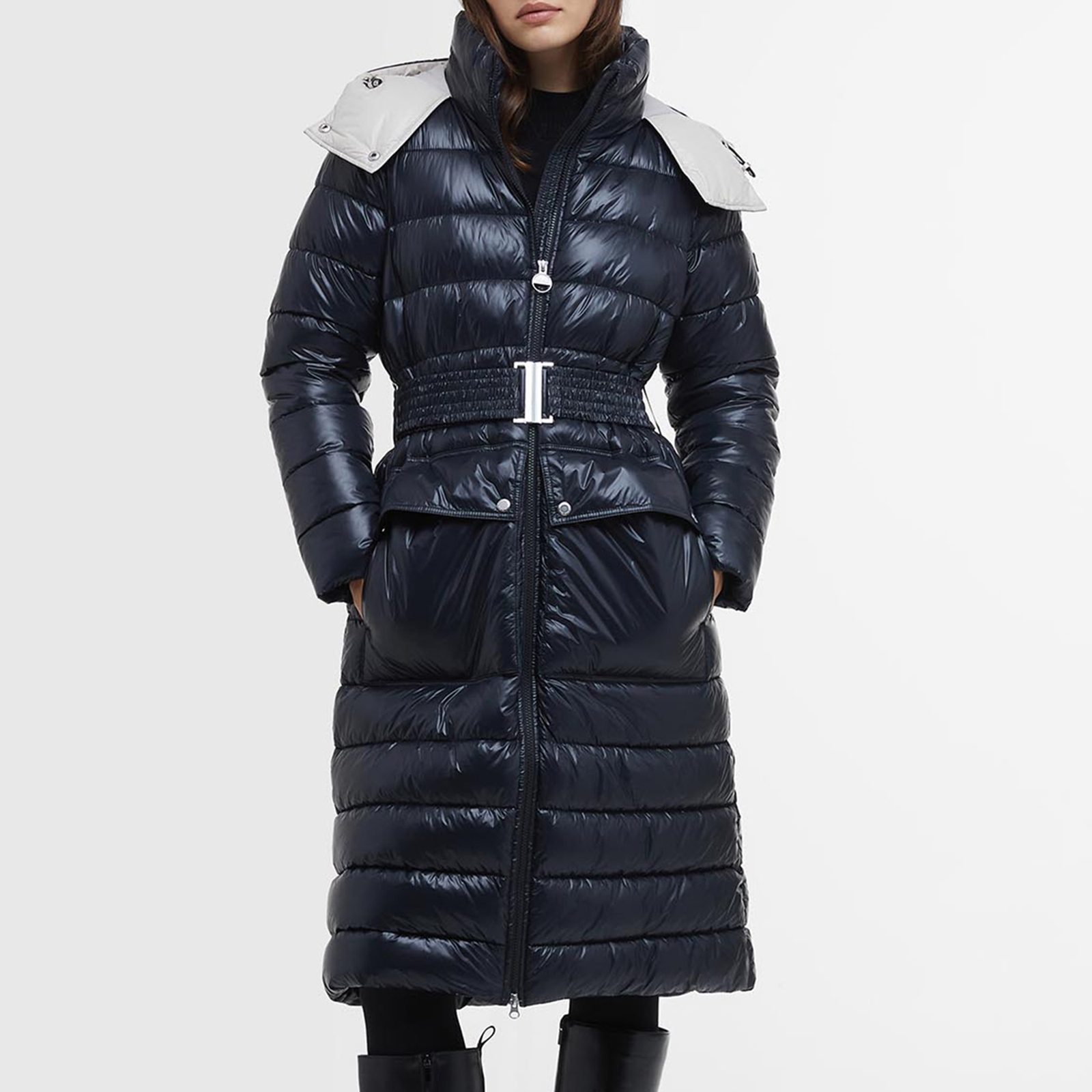 Barbour International Aisha Quilted Shell Jacket - UK 18