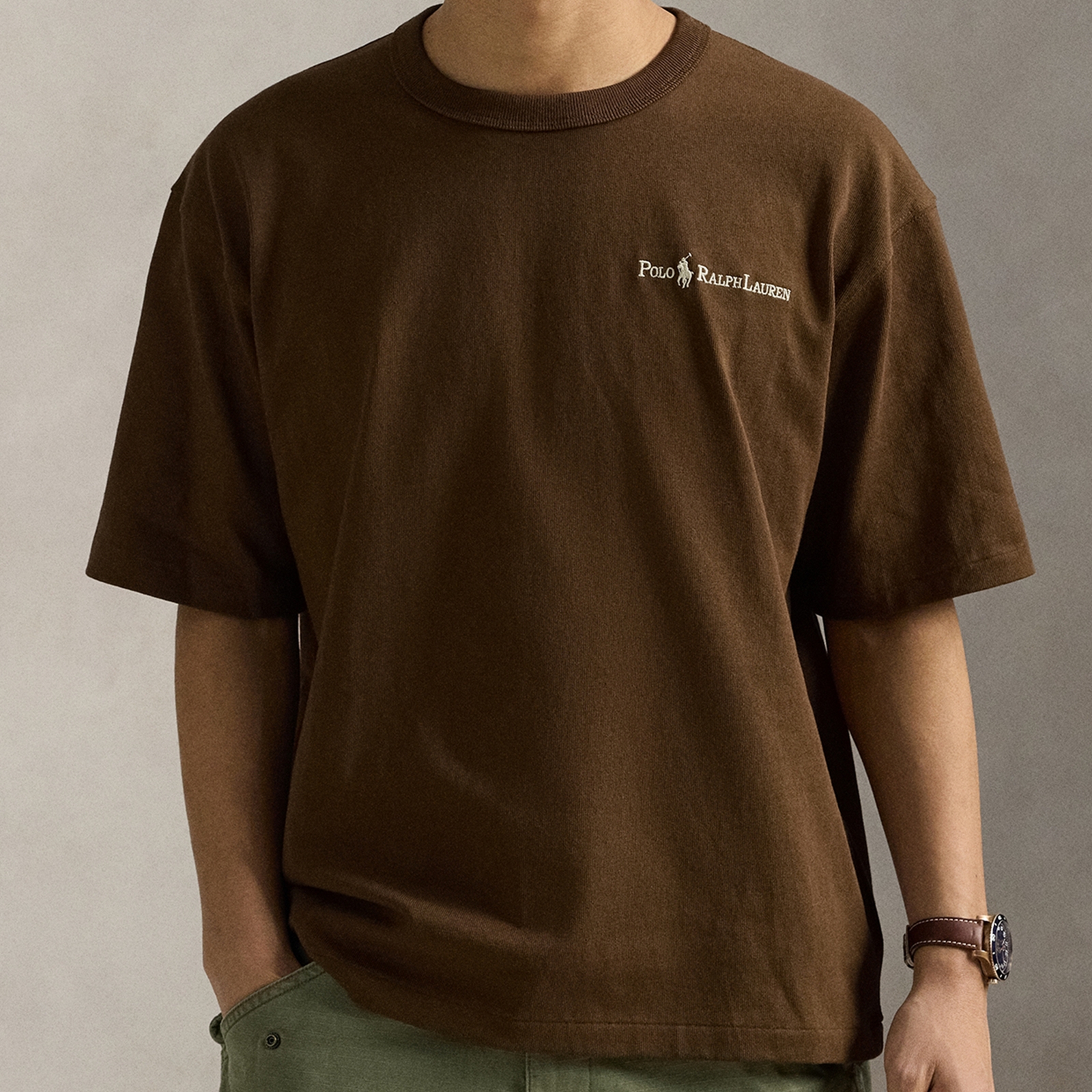 Polo Ralph Lauren Embroidered Logo Cotton-Jersey T-Shirt - M