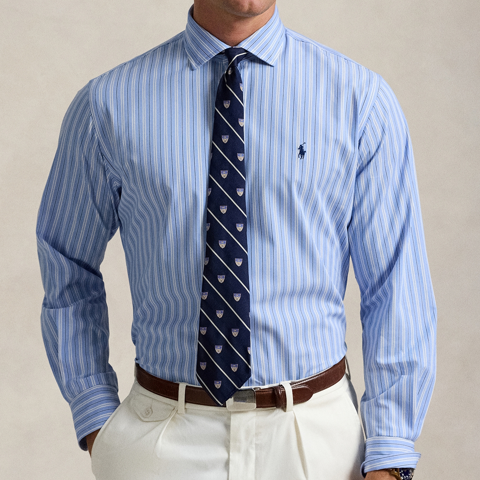 Polo Ralph Lauren Custom-Fit Bi-Stretch Poplin Shirt - M