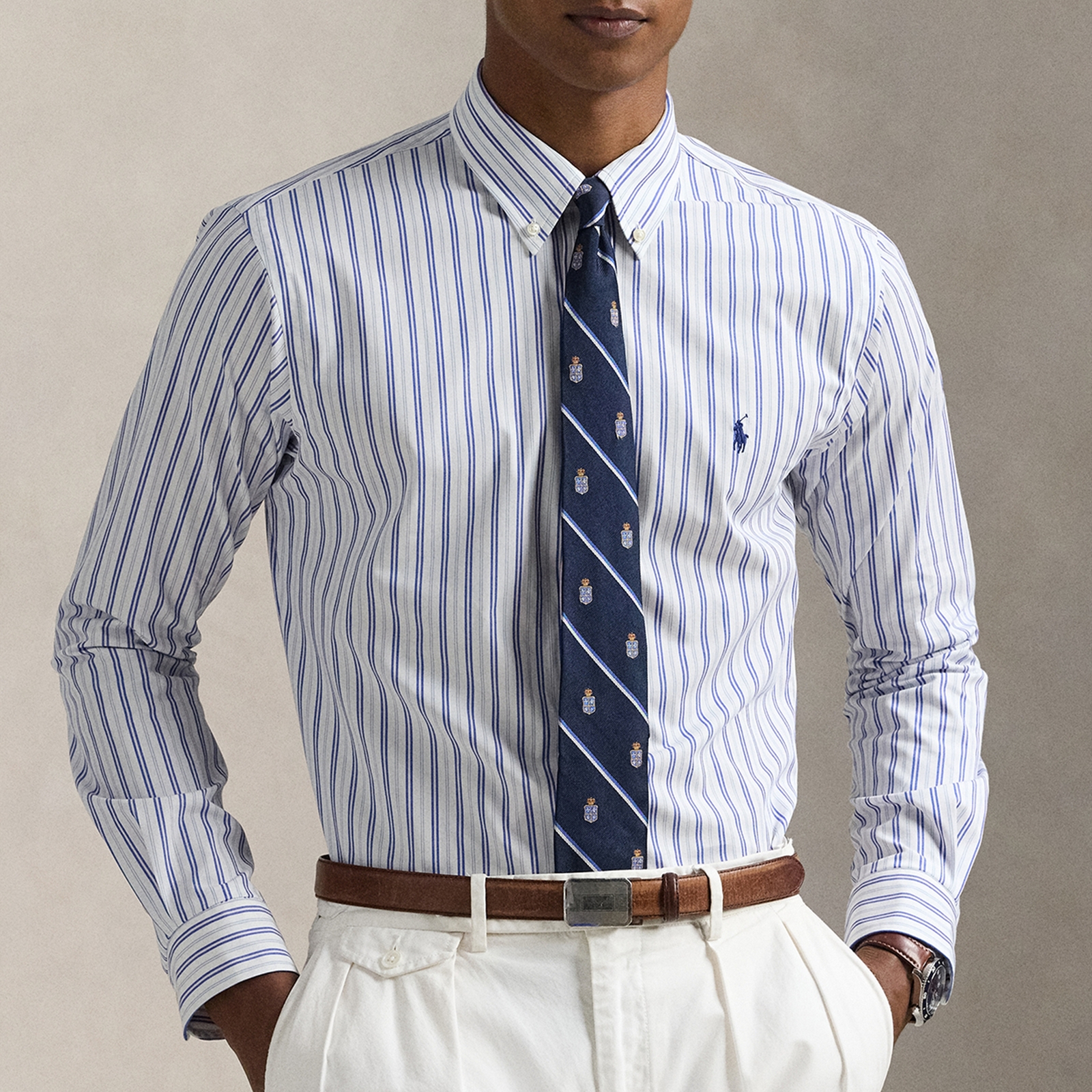 Polo Ralph Lauren Custom-Fit Bi-Stretch Poplin Shirt - XL