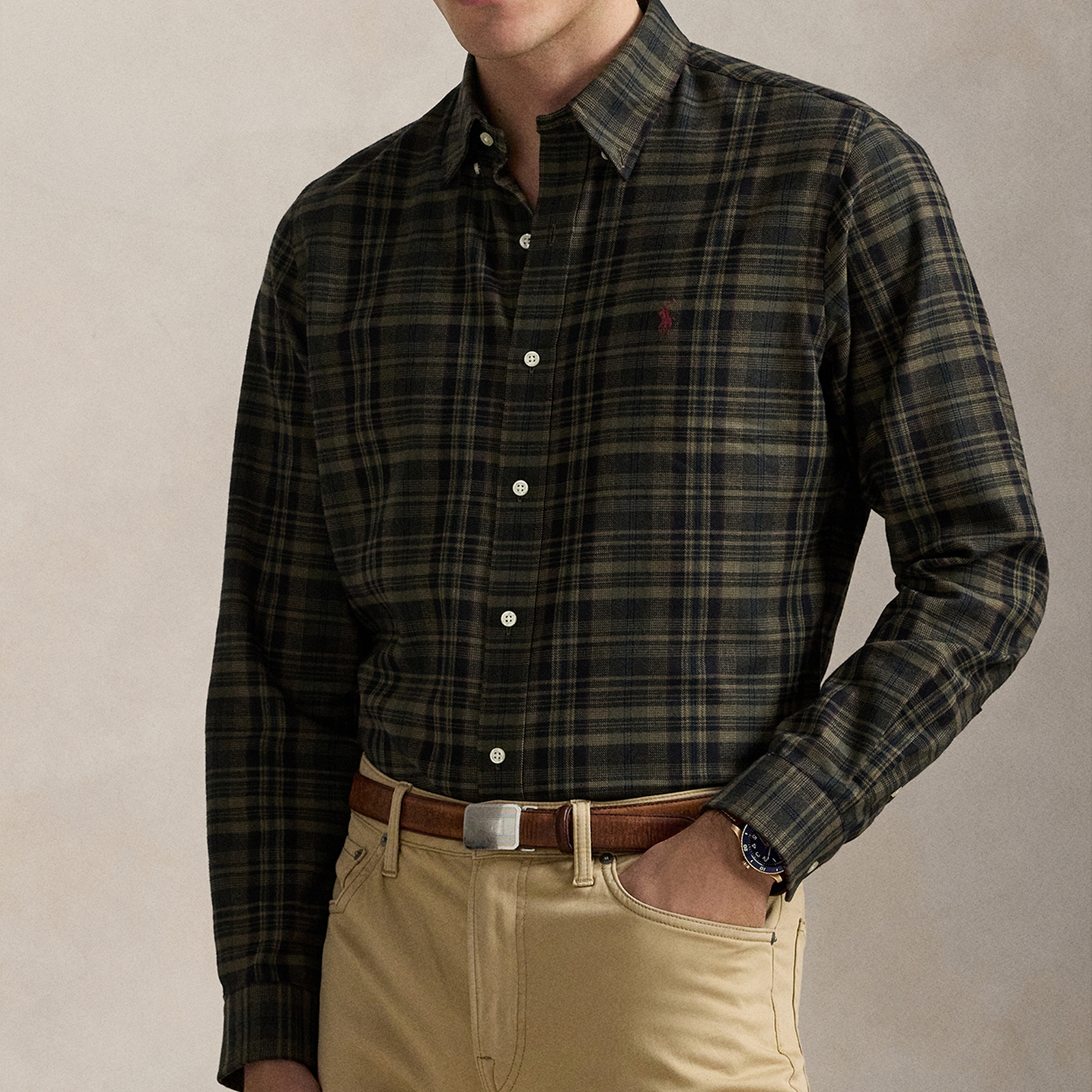 Polo Ralph Lauren Custom-Fit Performance Cotton-Blend Shirt - XXL