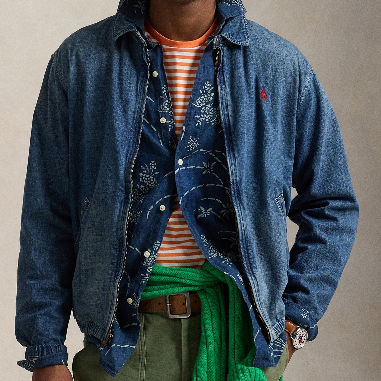Polo Ralph Lauren Bayport Denim Bomber Jacket - XL