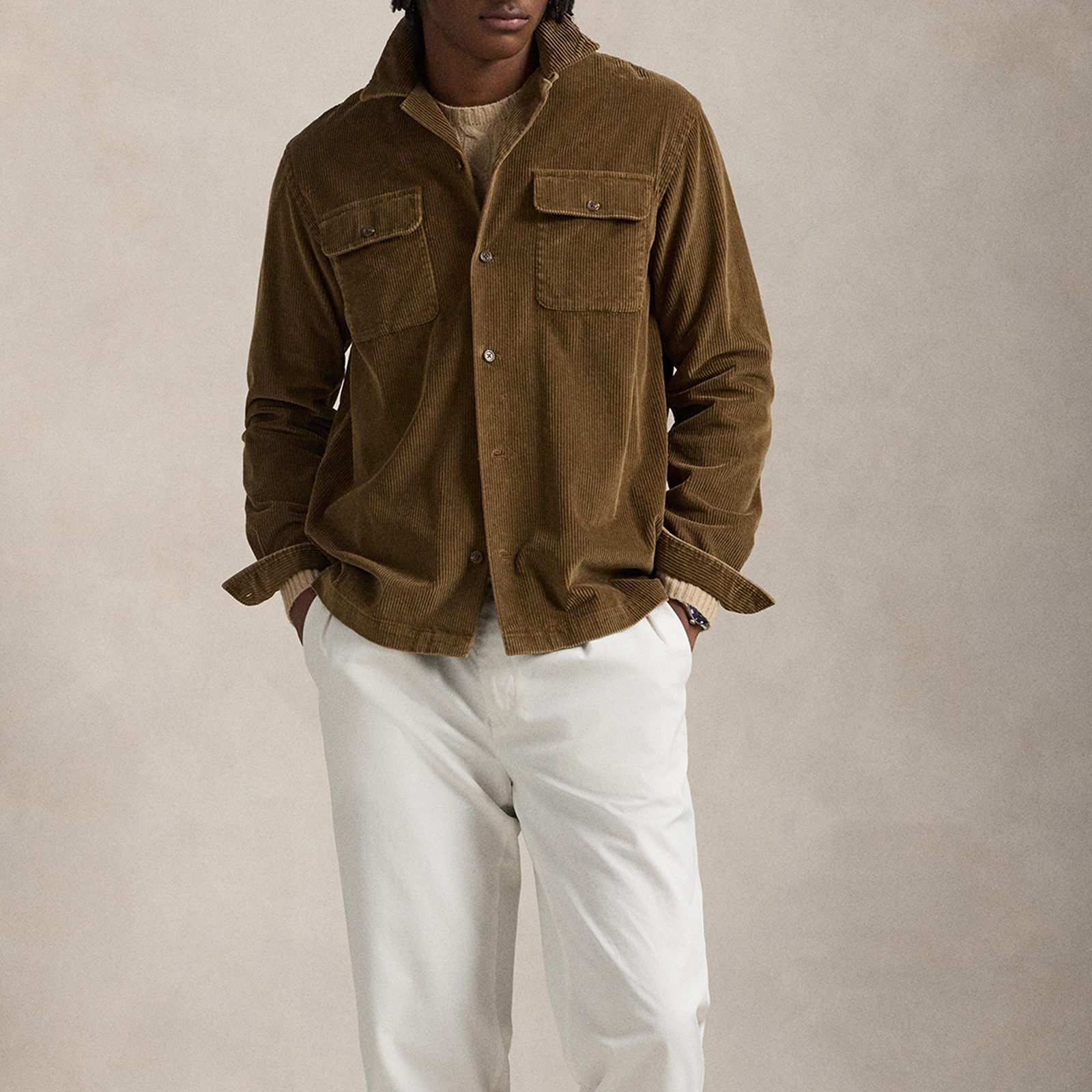 Polo Ralph Lauren Classic-Fit Cotton-Corduroy Shirt - S