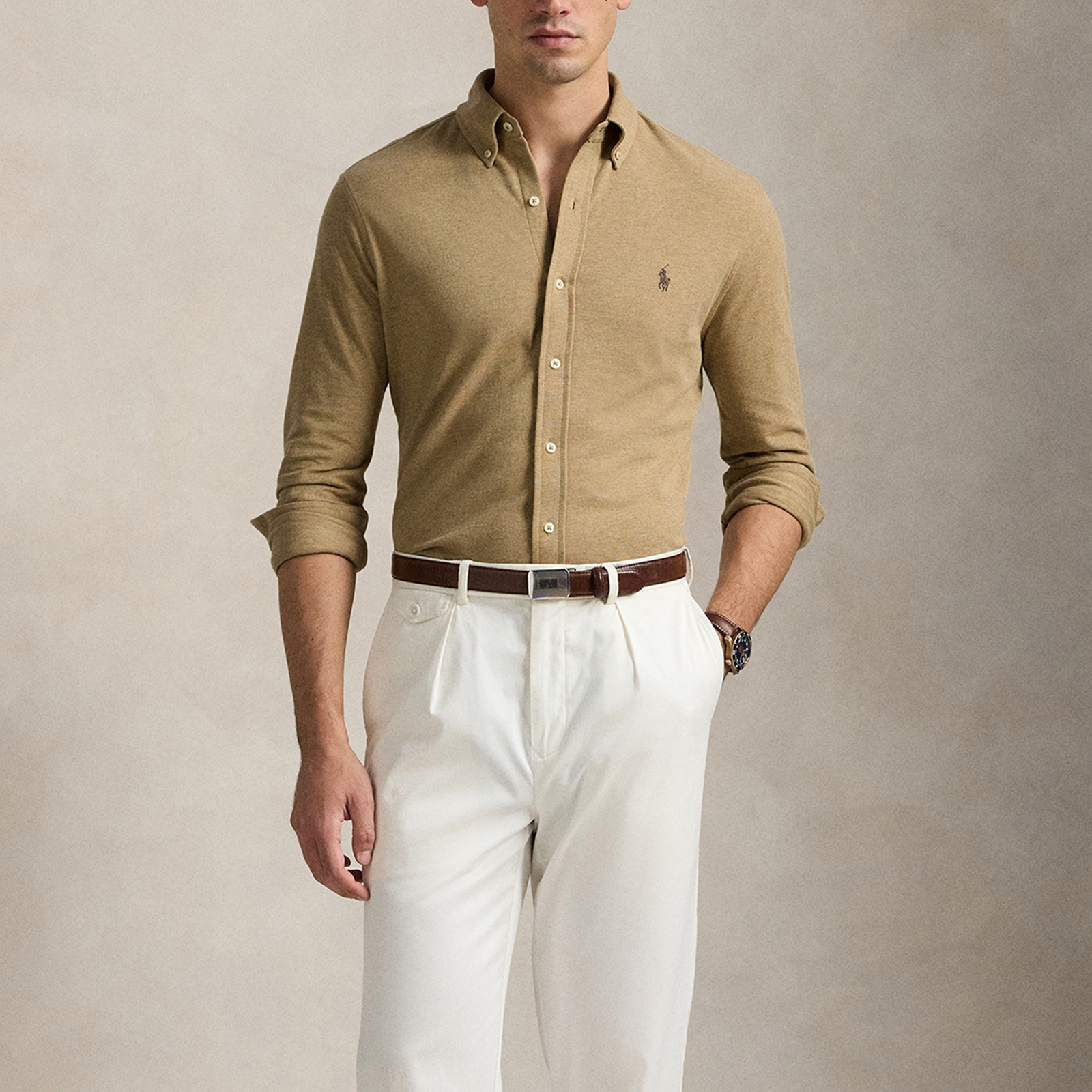 Polo Ralph Lauren Classic-Fit Cotton-Piqué Shirt - S