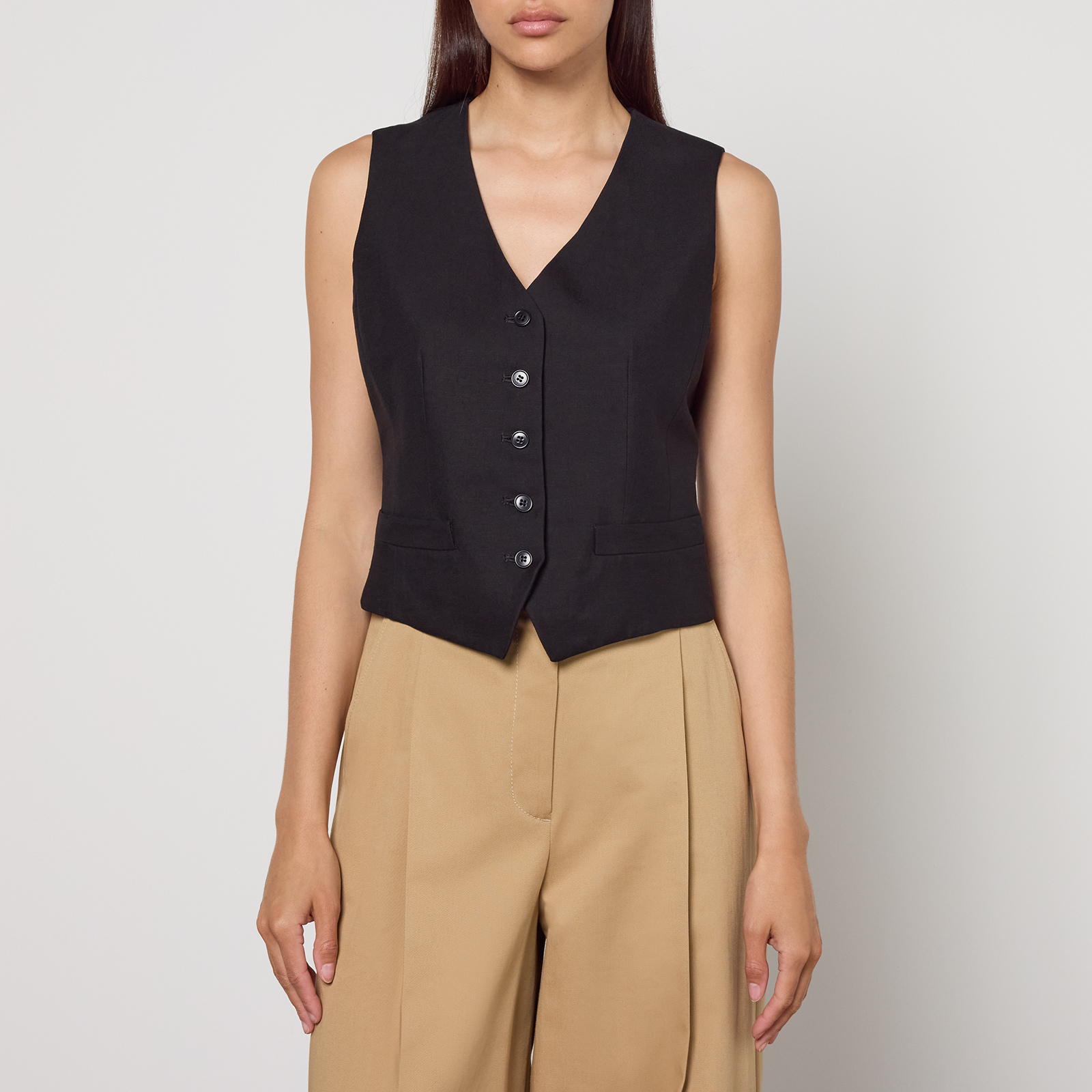 Weekend Max Mara Pace Woven Waistcoat - UK 8