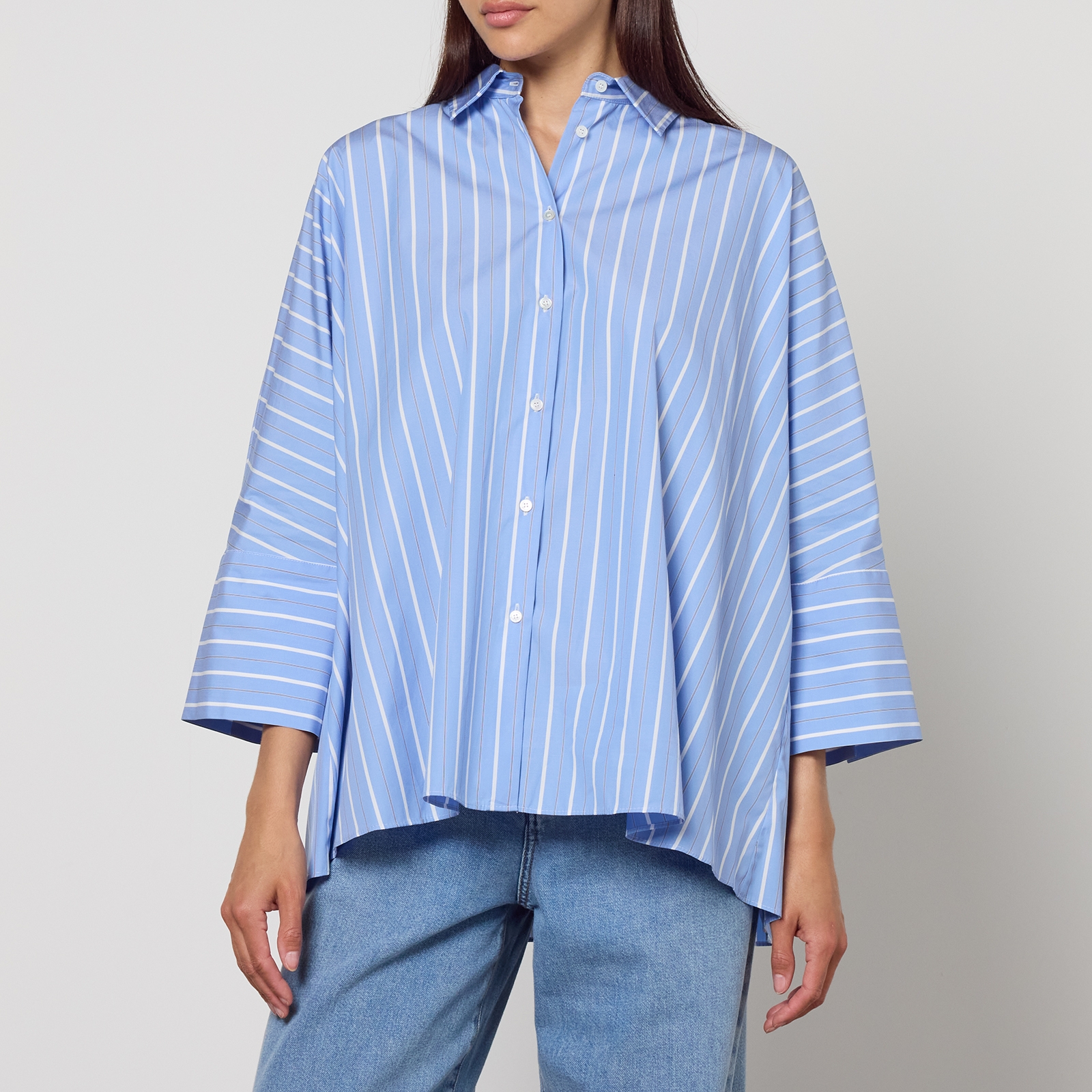 Weekend Max Mara Hudson Striped Cotton-Poplin Shirt - UK 8