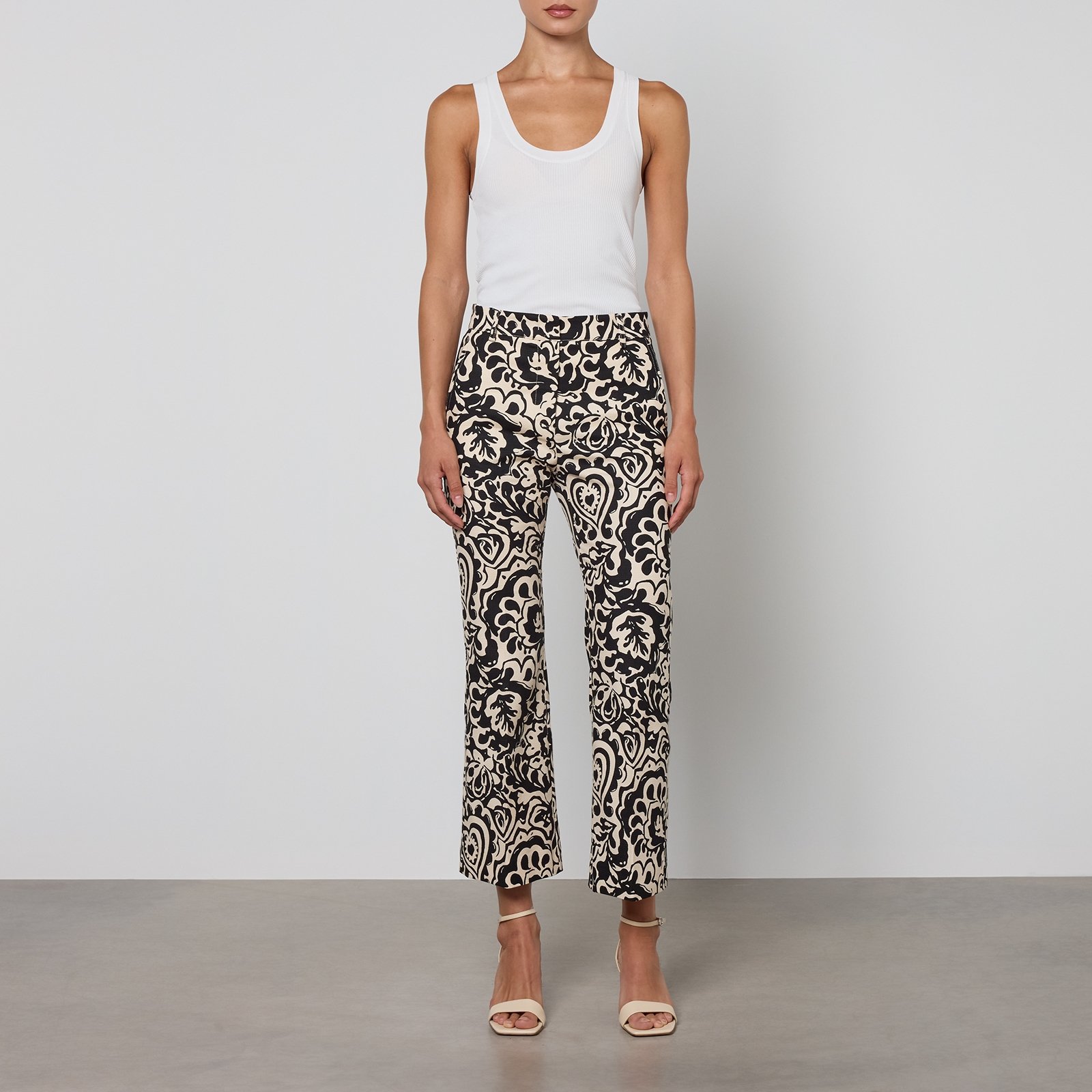 Weekend Max Mara Cadmio Stretch Cotton Trousers - UK 14