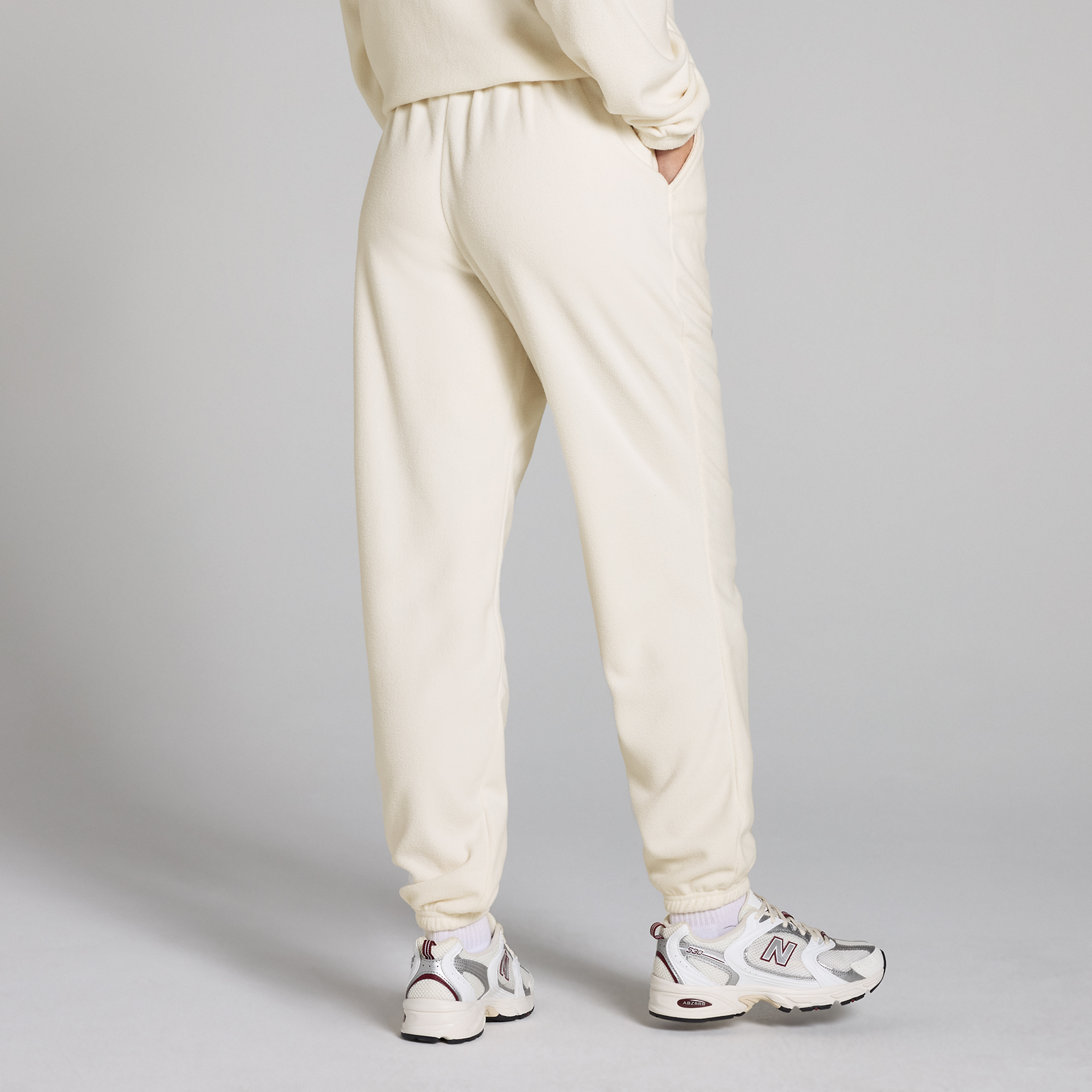 5059883392134 - MP Damen Fleece-Jogginghose – Helles Cremeweiß - S
