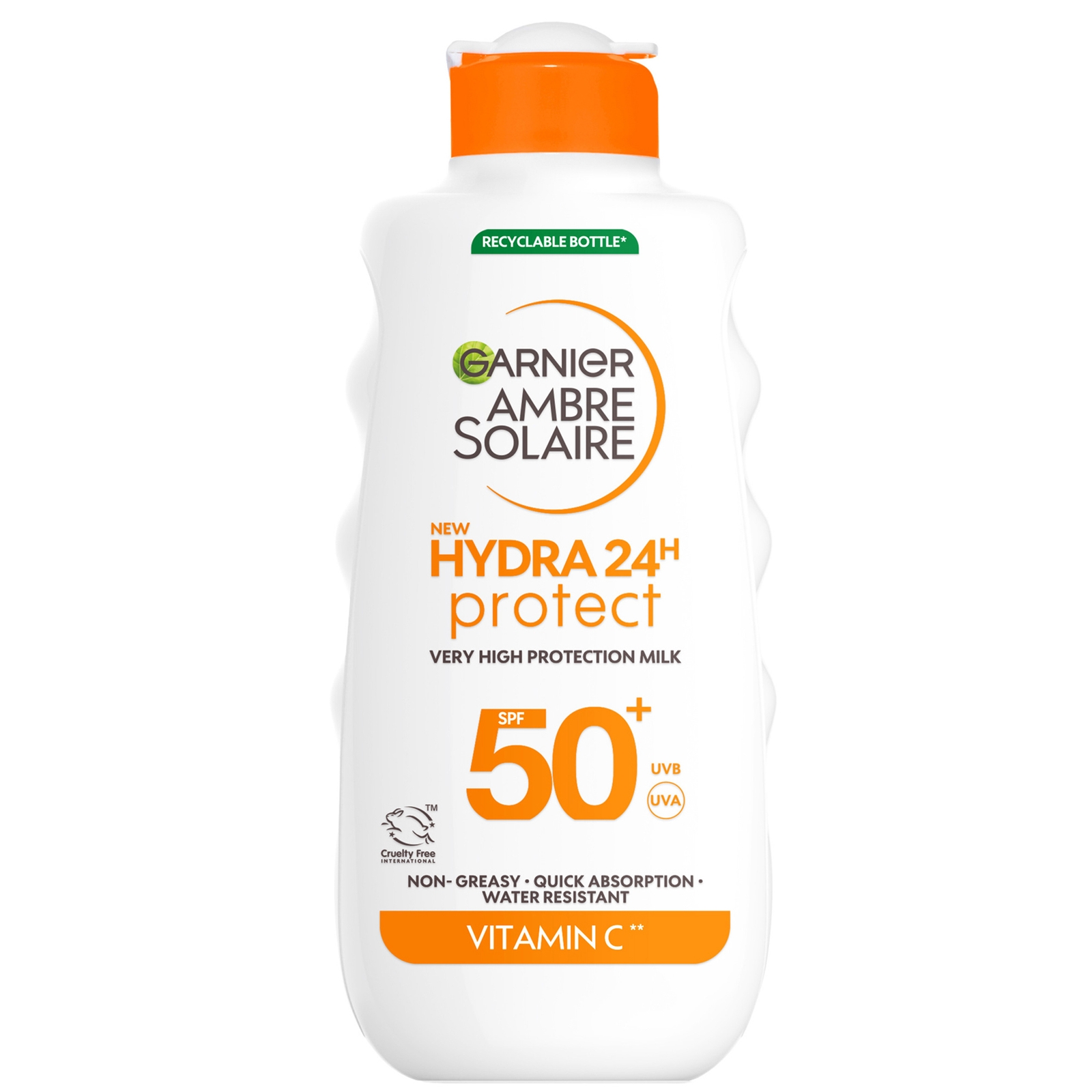 

Garnier Ambre Solaire SPF 50+ Hydra 24 Hour Hydrating Sun Cream Lotion With Vitamin C,175ml