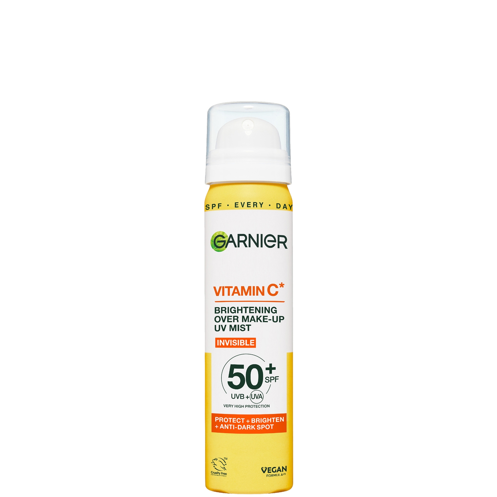 

Garnier Vitamin C Brightening Over Make-Up UV Mist Invisible with SPF50+ and Vitamin C 75ml