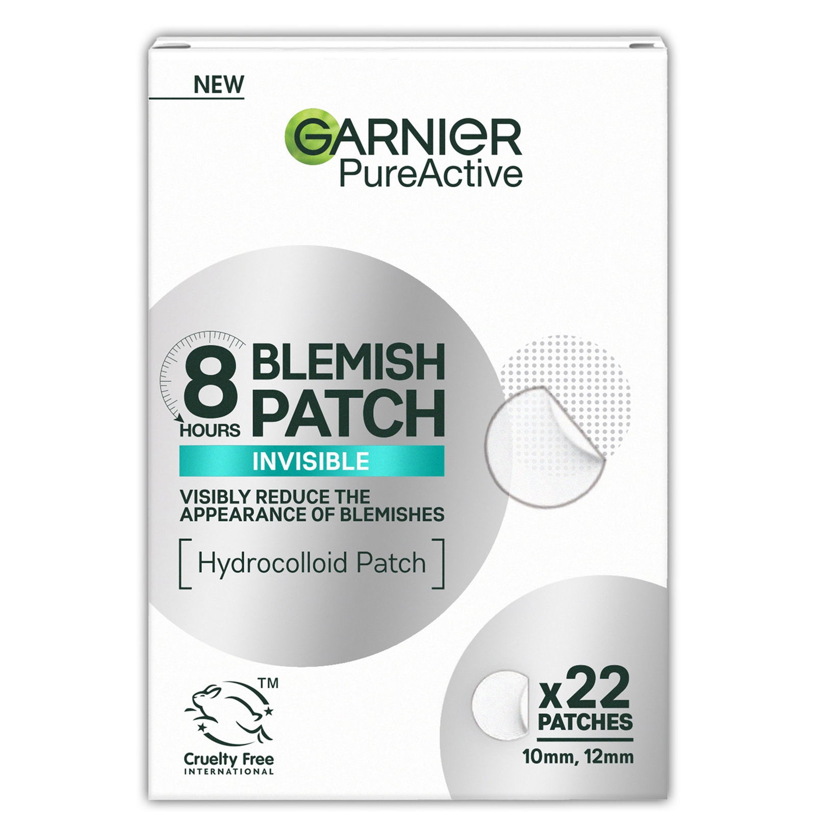 

Garnier Pure Active 8hr Invisible Hydrocolloid Blemish Patch Cruelty Free & Vegan - 22 patches