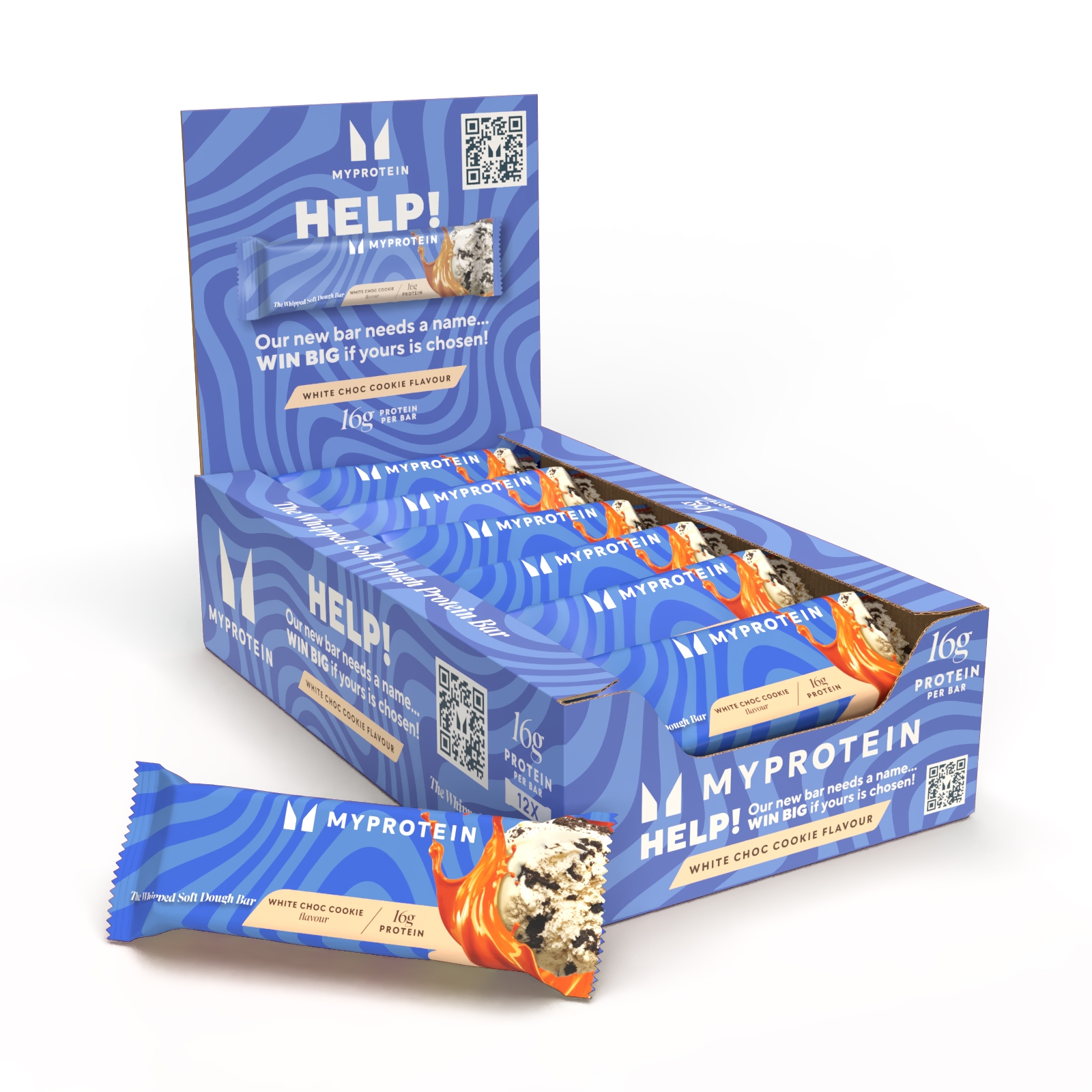Myprotein UK MyProtein HELP US NAME! Delicious Protein Bar - 12Bars - White Choc Cookie