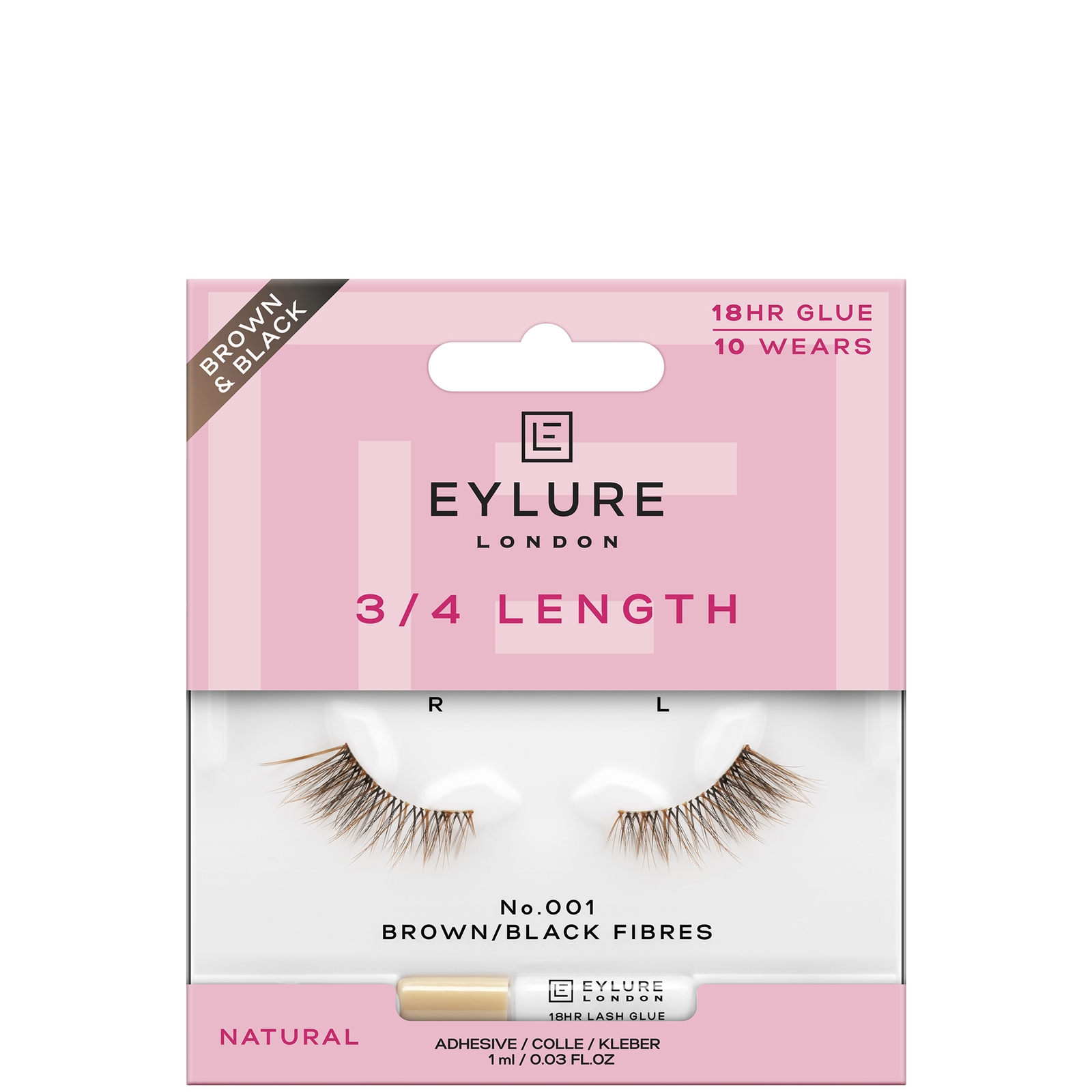 

Eylure 3/4 Length No.001
