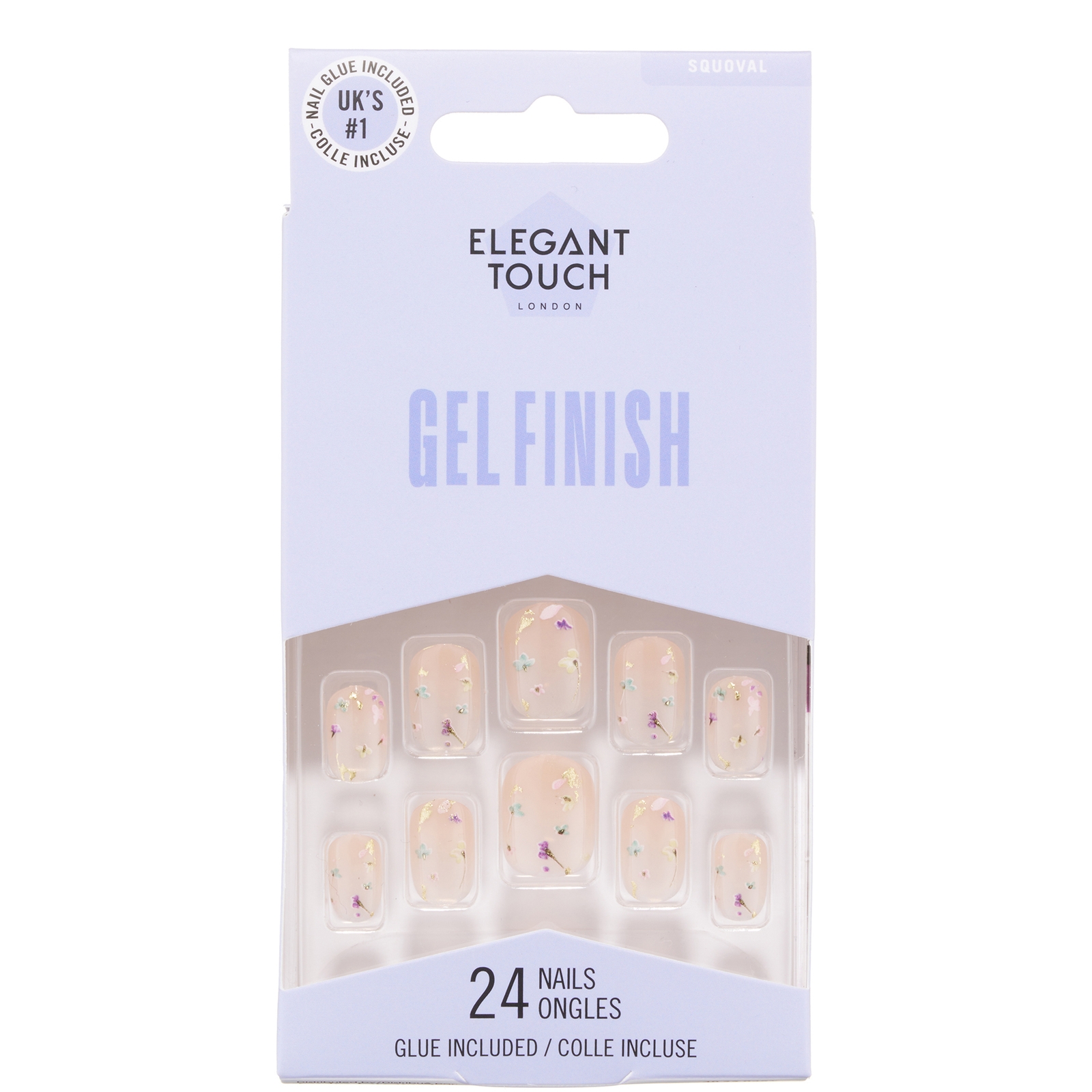 

Elegant Touch Gel Finished: Encased Gel - Pressed Petals