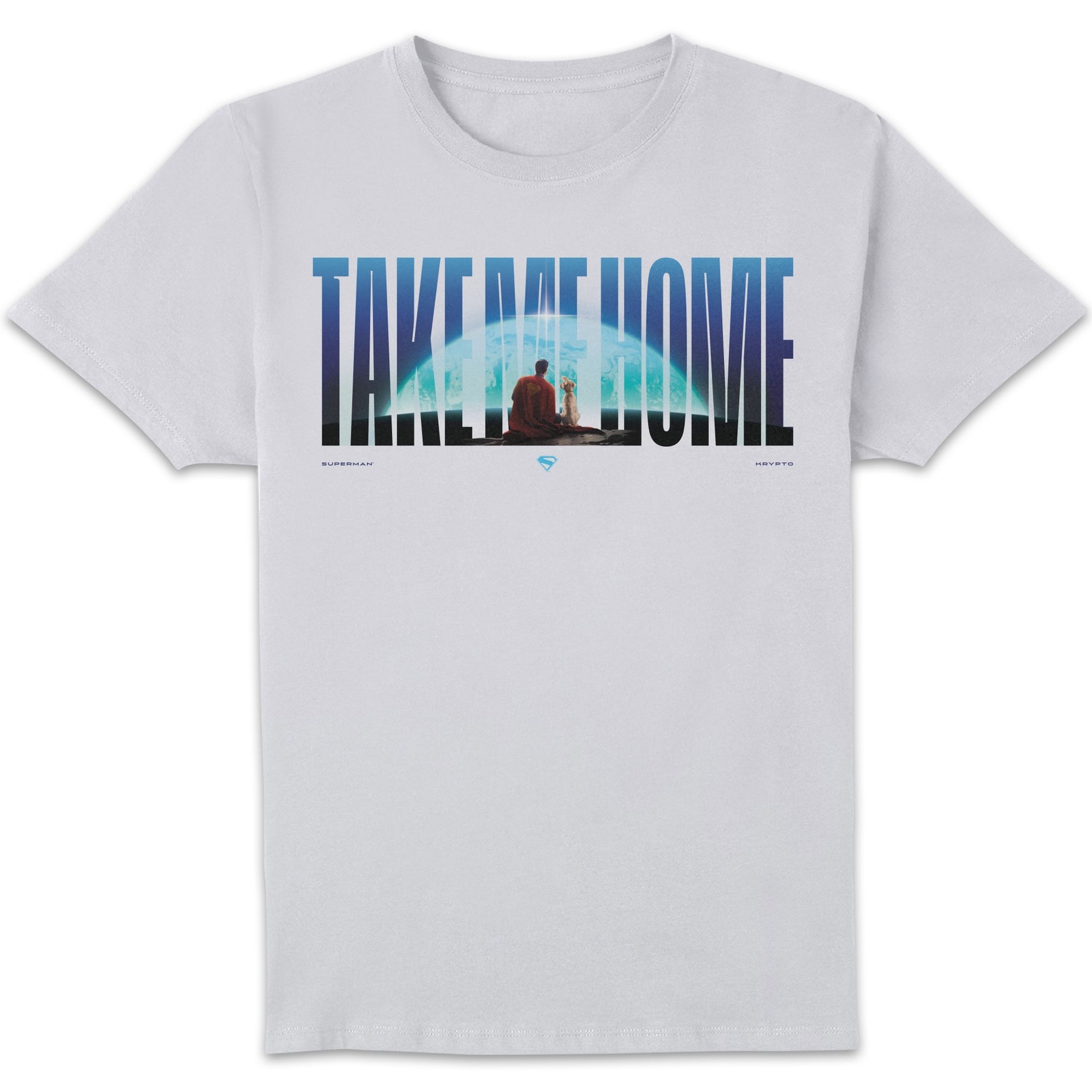Superman Banner Unisex T-Shirt - White - XXL