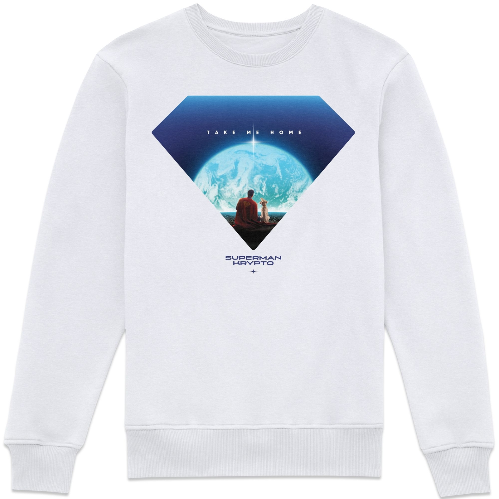 Superman Earth View Sweatshirt - White - M