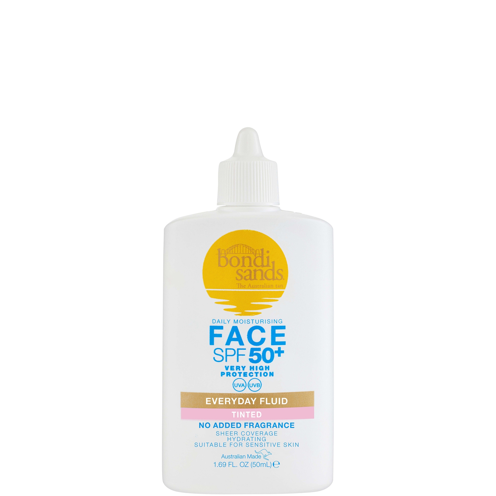 Bondi Sands Spf 50+ Everyday Tinted Face Fluid 50ml (uk)