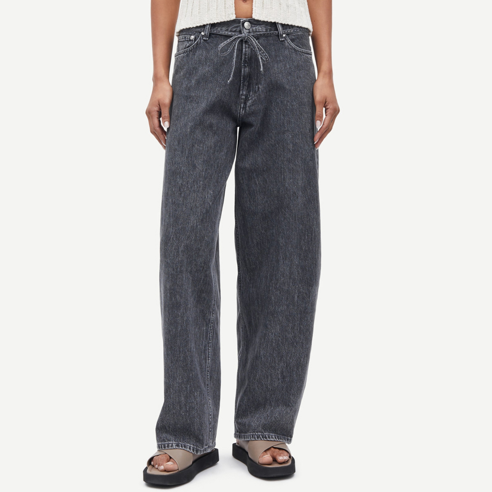 Samsøe Samsøe Saharper Belt 15590 Denim Jeans - W29/L32 - GREY CLOUD