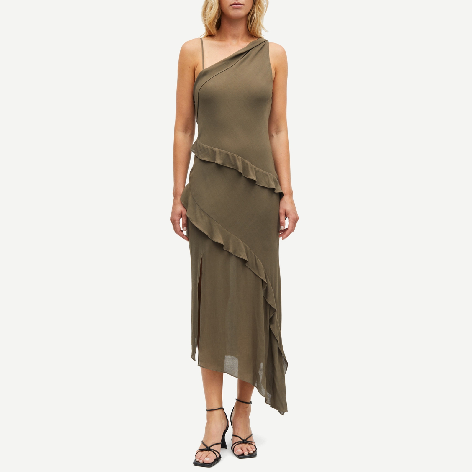 Samsøe Samsøe Samoena 15154 Woven Dress - XS - DARK GREIGE
