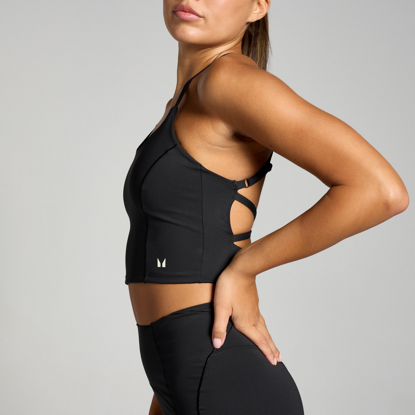 Thumbnail - MP Damen Tempo Ultra Top mit überkreuzten Rückenträgern – Schwarz - XS