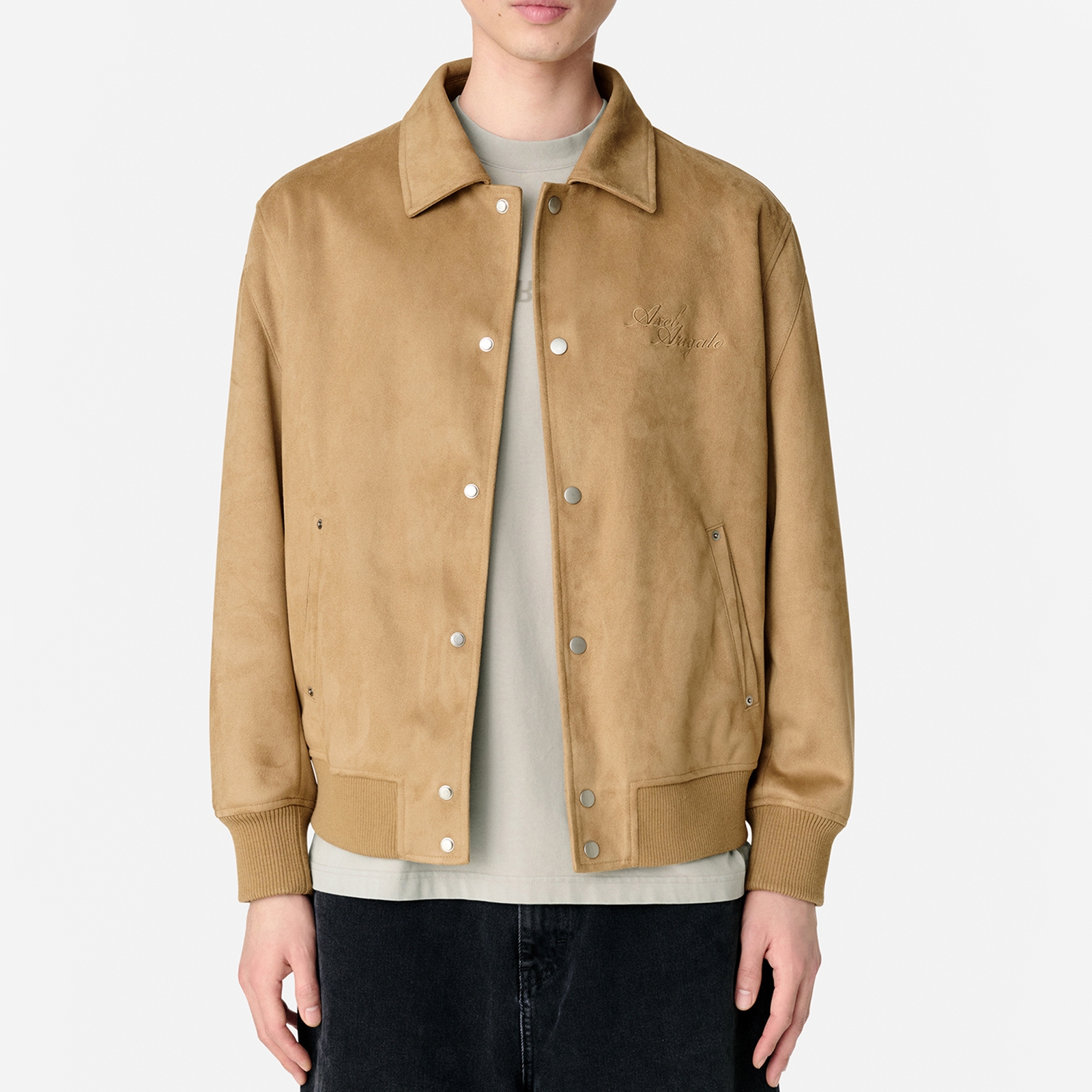 Axel Arigato Archetype Faux Suede Varsity Jacket - S