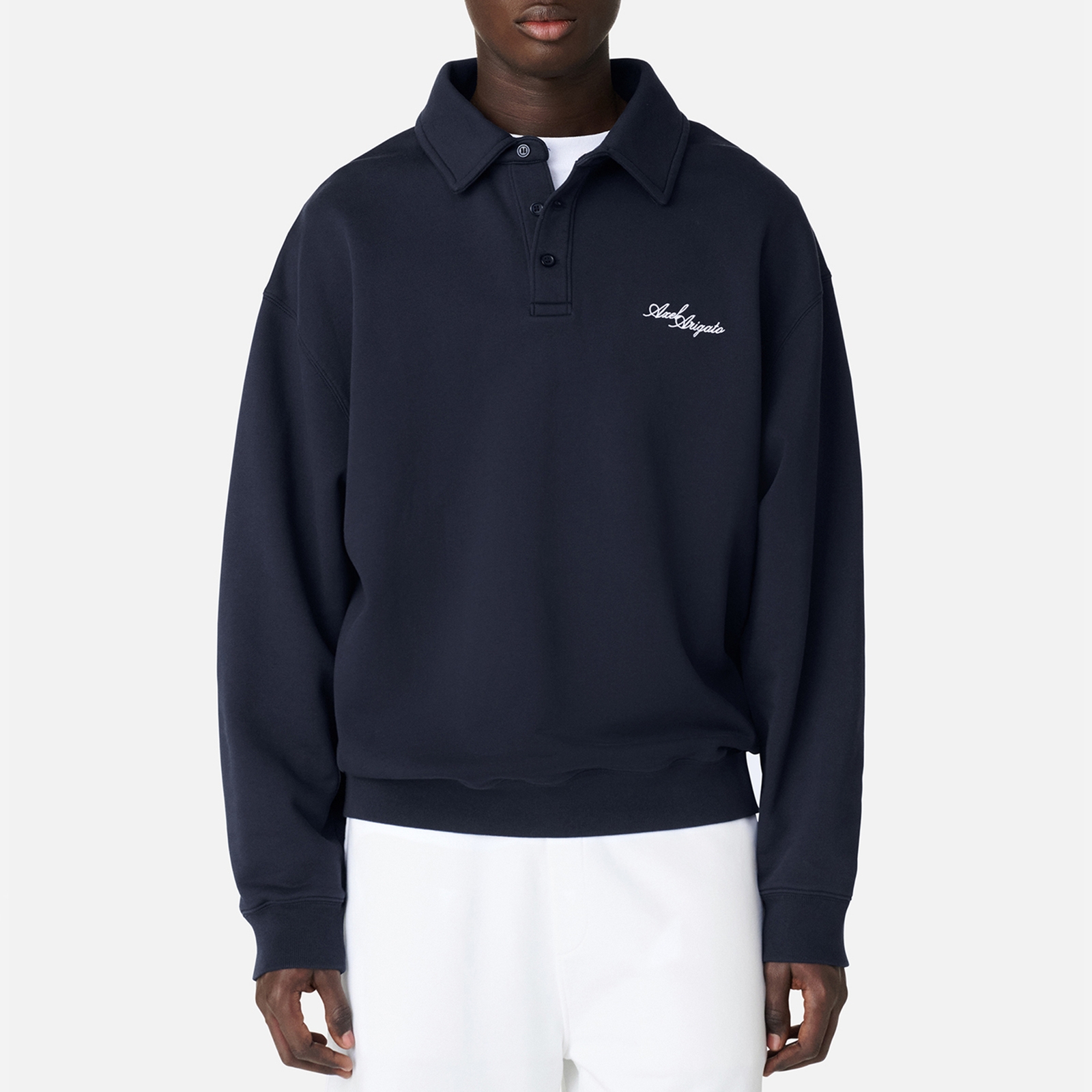 Axel Arigato Base Cotton-Jersey Polo Shirt - L