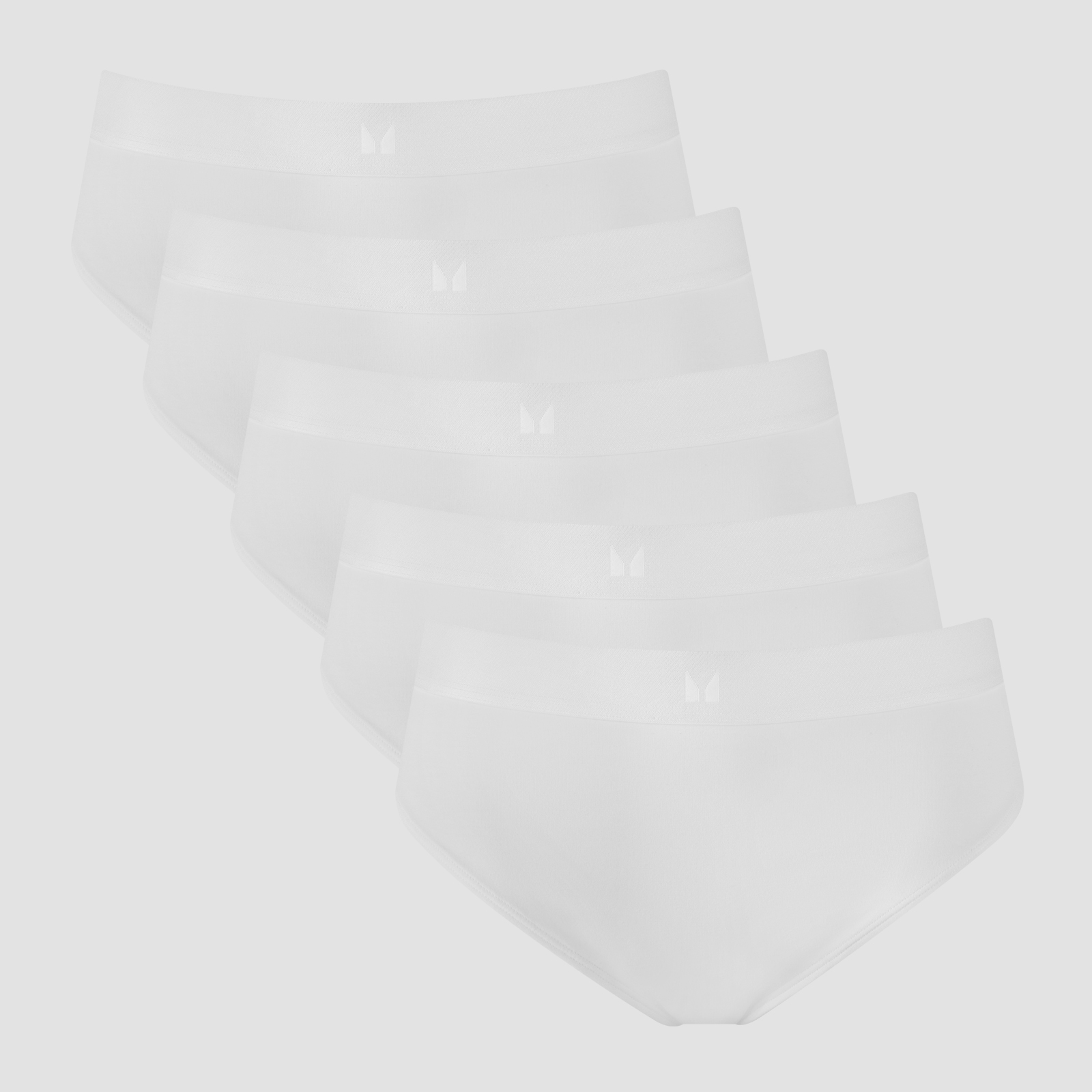 MP Women's Mid Rise Bikini Brief (5 Pack) - White - L