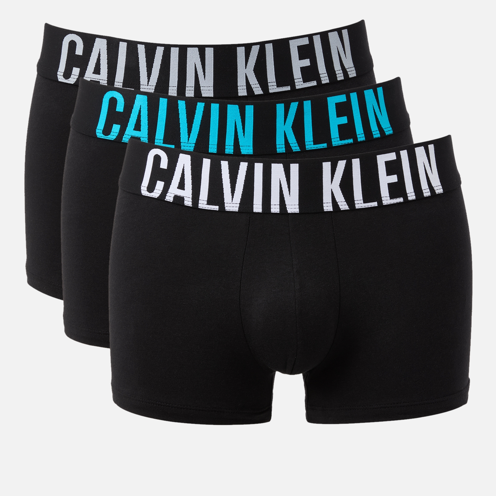 Calvin Klein 3-Pack Intense Cotton-Blend Jersey Trunks - S