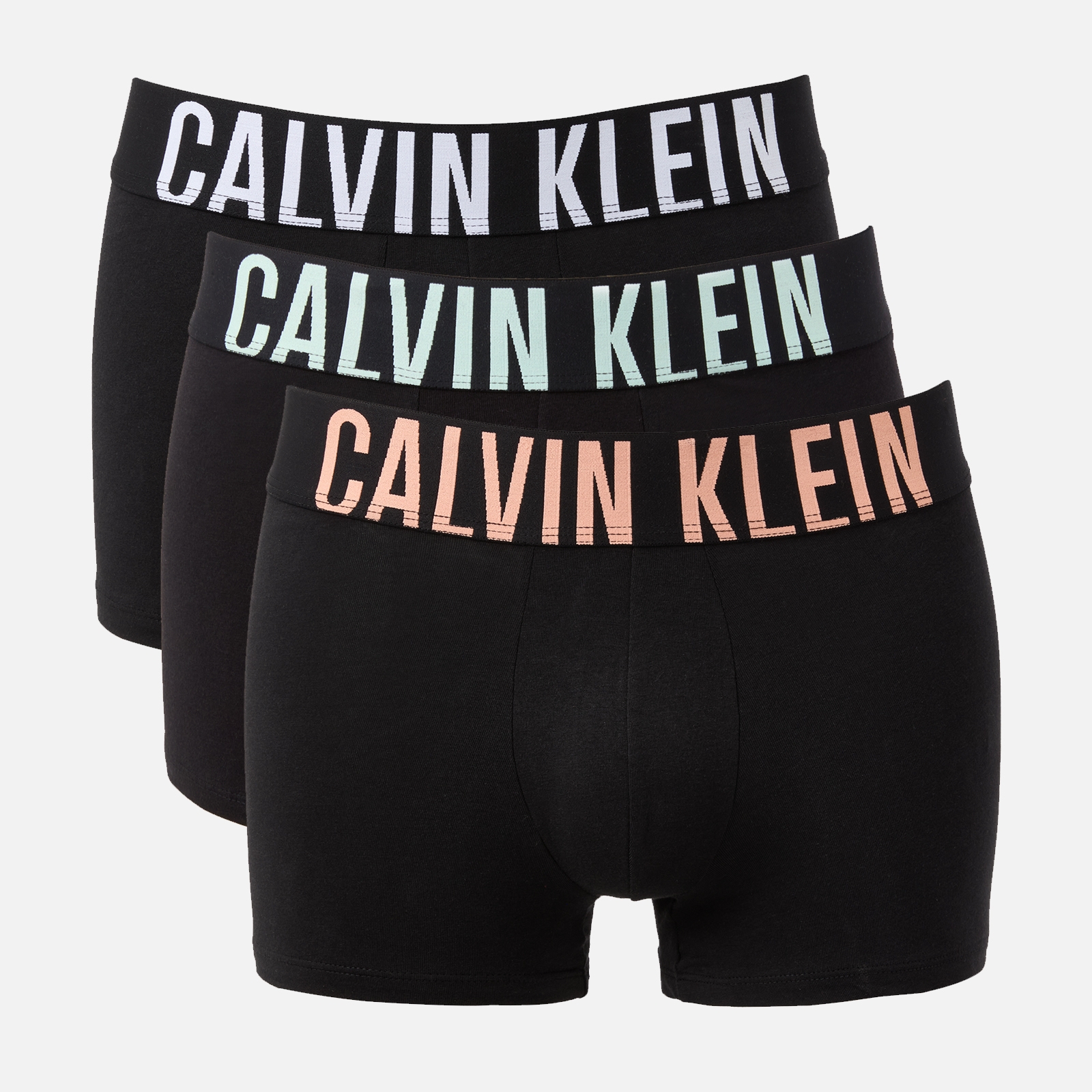 Calvin Klein 3-Pack Intense Power Cotton-Blend Jersey Trunks - M