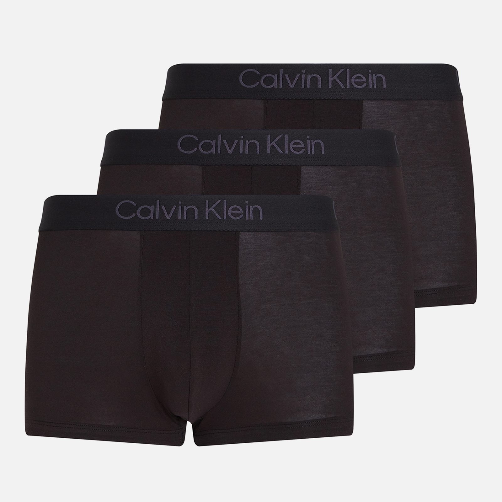 Calvin Klein 3 Pack Modal-Blend Jersey Trunks - L