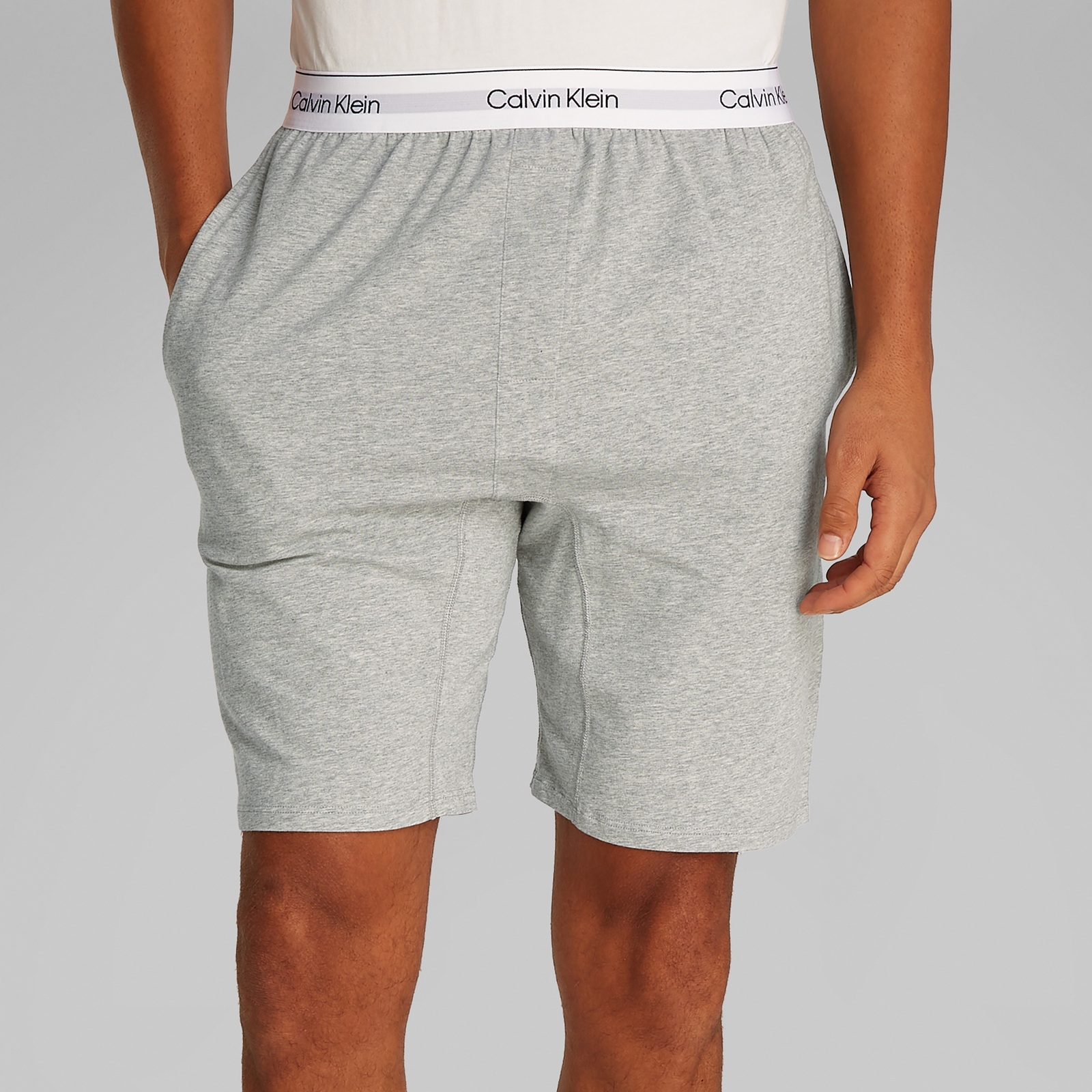 Calvin Klein Cotton-Blend Jersey Sleep Shorts - L